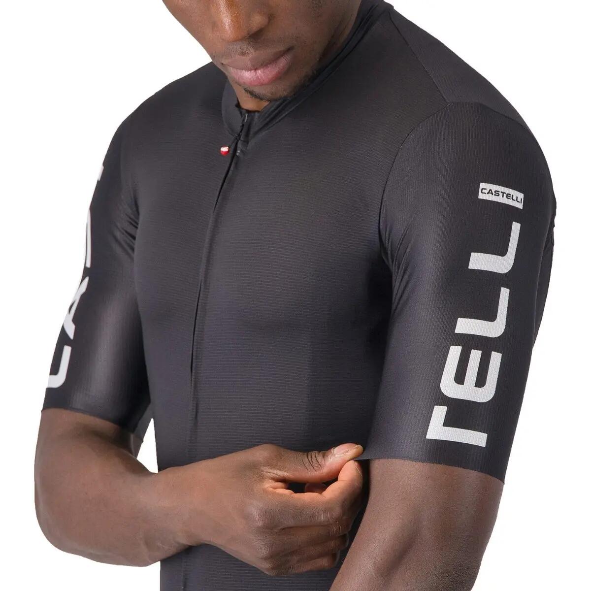 Tricou ciclism Castelli Entrata Apex bărbați - negru cu alb 3/5