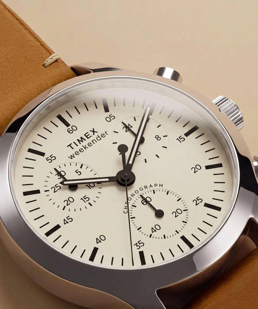 Timex Chronographe Montre Marron/Cream TW2Y85000 6/6