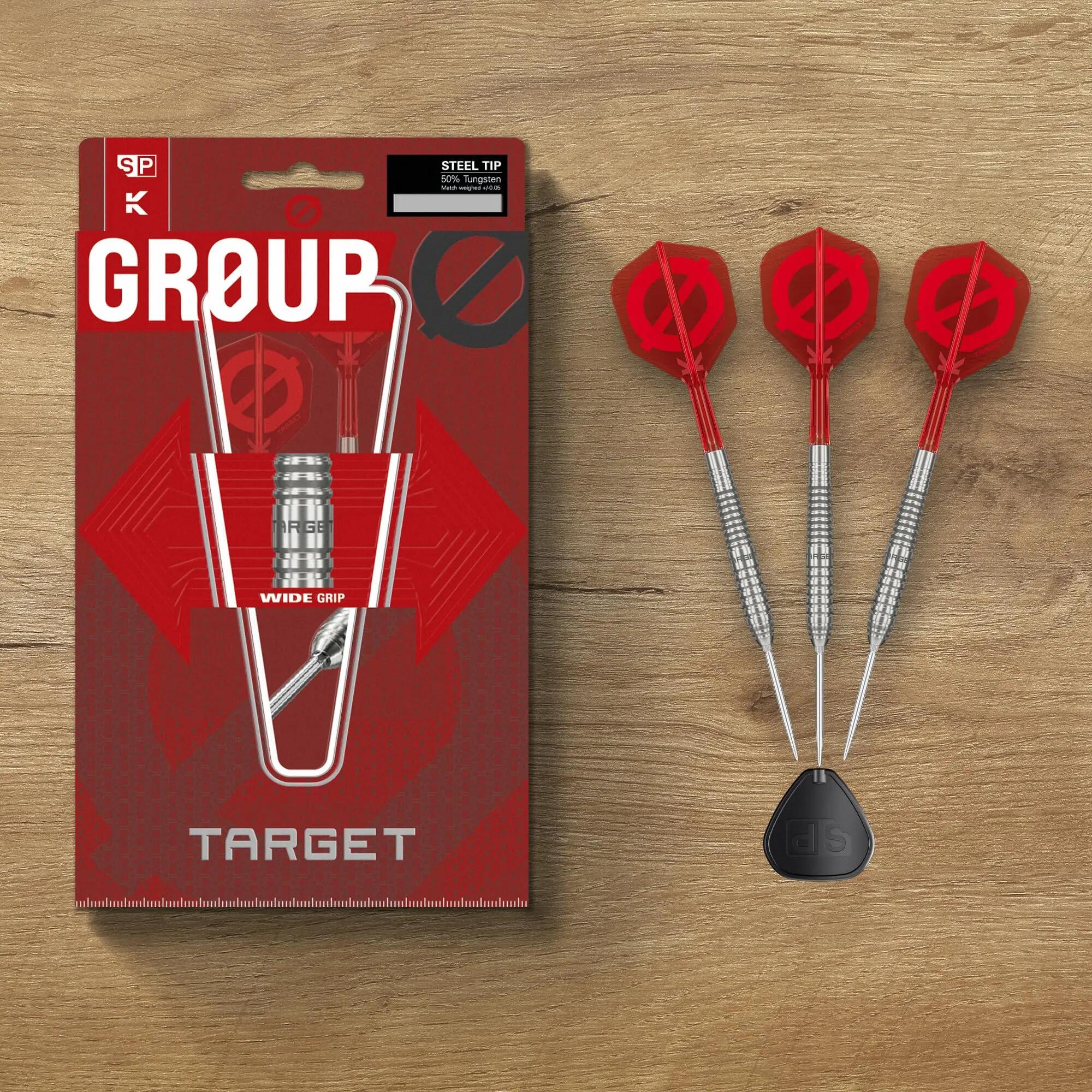 Target Darts GROUP O Steel Tip Dartpijlen 50% Tungsten Swiss Point Barrel 01 22G 5/5