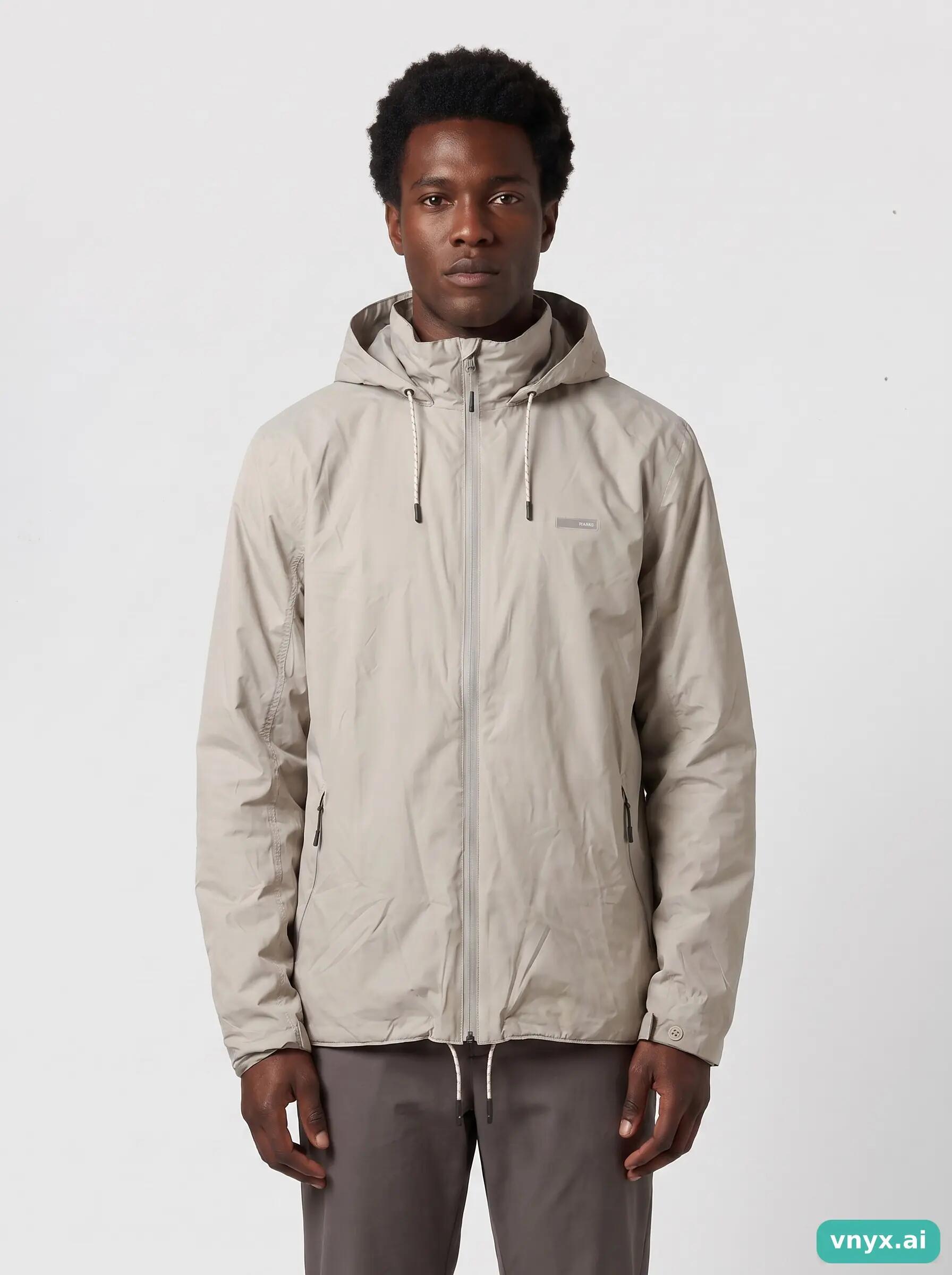 Second Life - Vintage RAINS Light Grey Windbreaker Men XS 5/5