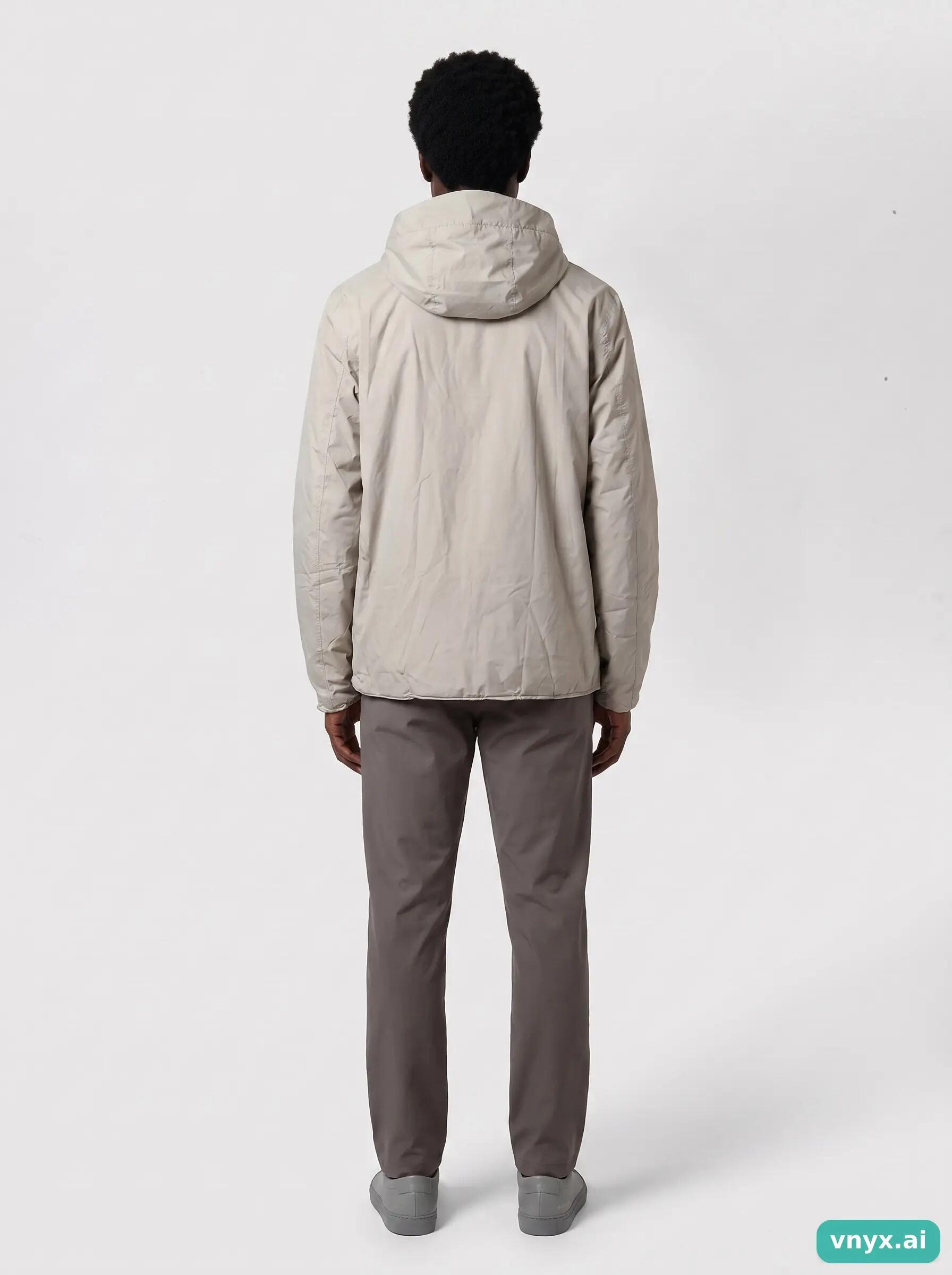 Second Life - Vintage RAINS Light Grey Windbreaker Men XS 4/5