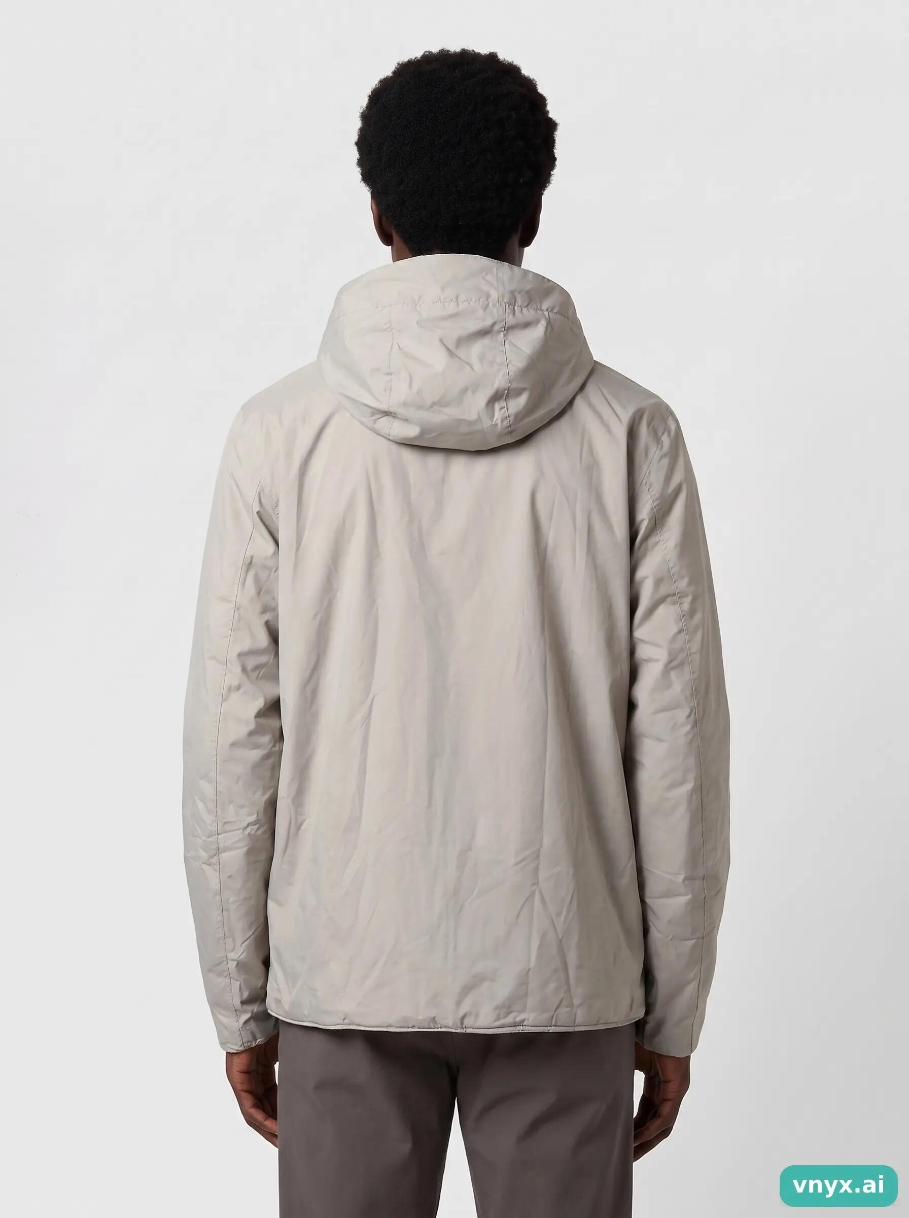 Second Life - Vintage RAINS Light Grey Windbreaker Men XS 2/5