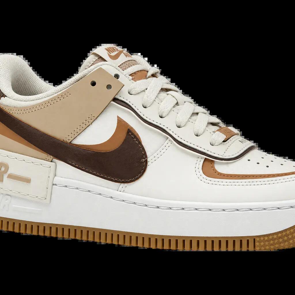 Damen-Sneaker - Nike Air Force 1 Shadow - Sail/Flax/Sesame