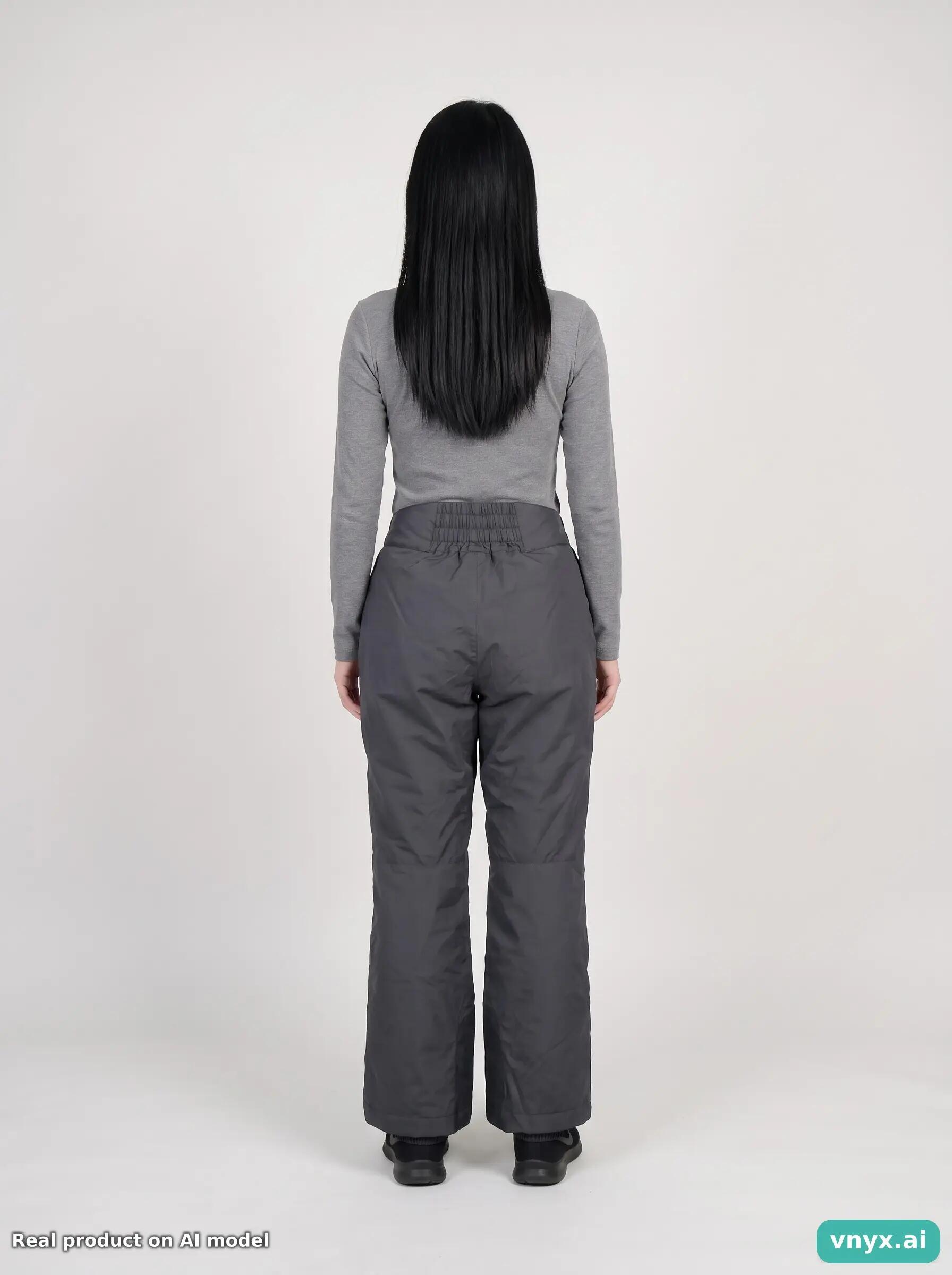 Second Life - Vintage Columbia Black Trousers Women M 4/6