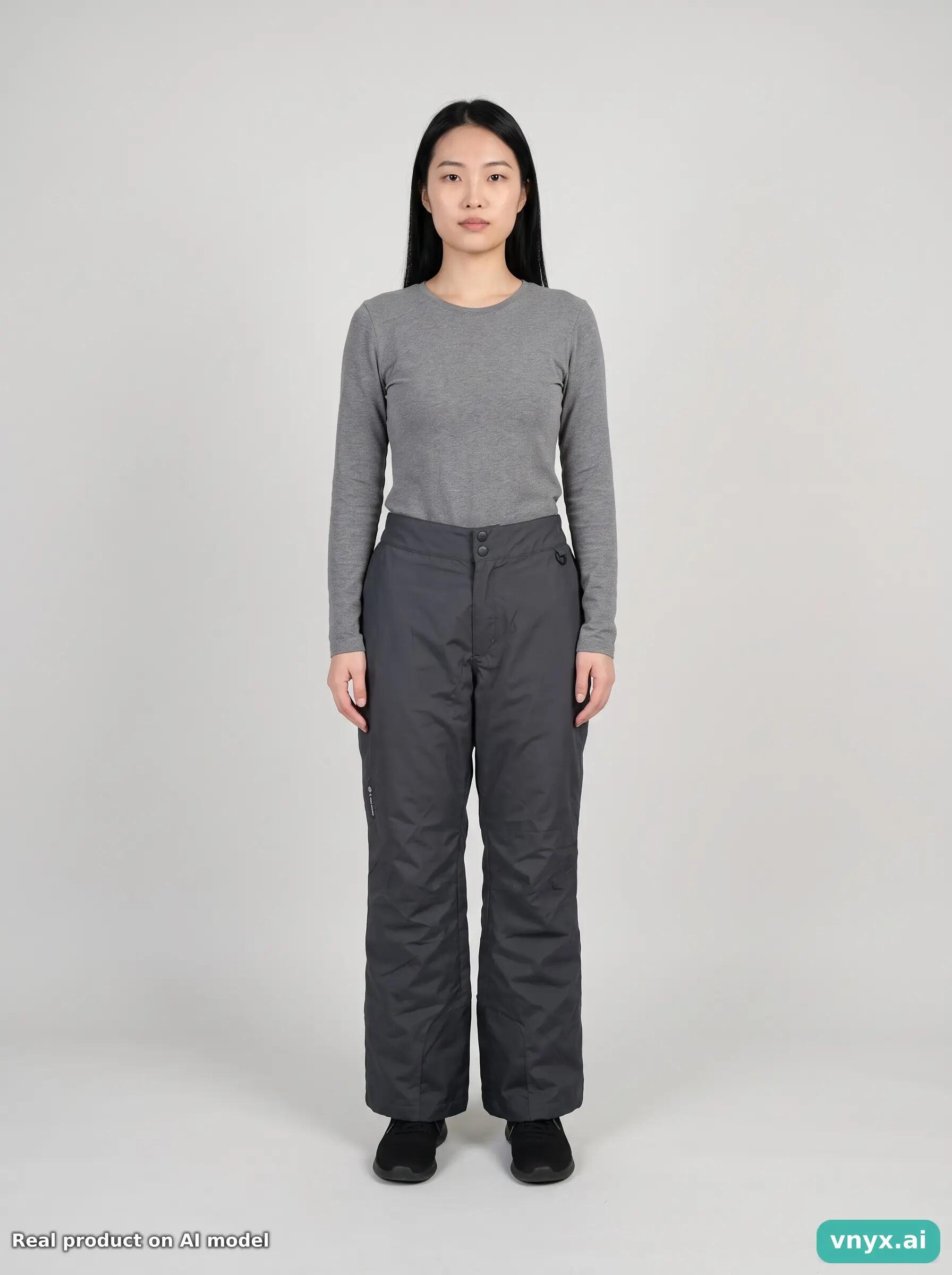 Second Life - Vintage Columbia Black Trousers Women M 3/6