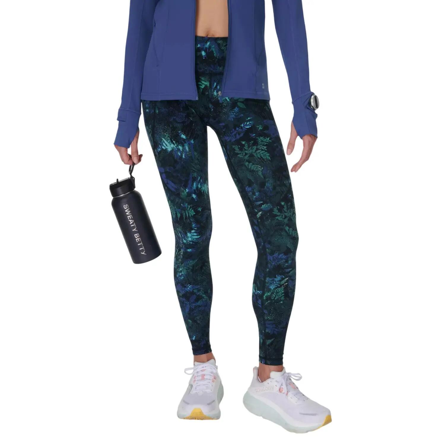 Leggings Power Diseño Estampado del Bosque Ejercicio para Mujer Verde 4/4