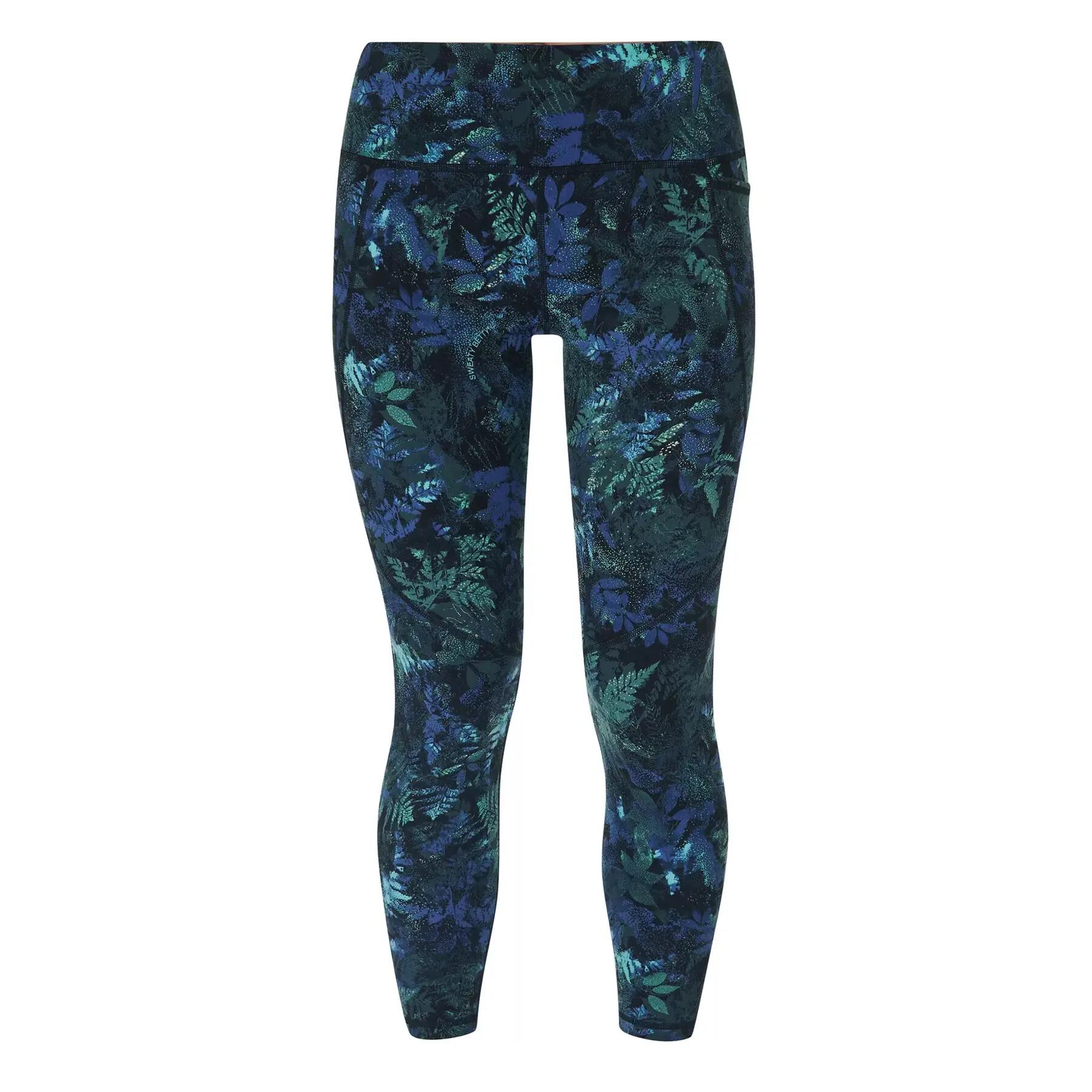 Leggings Power Diseño Estampado del Bosque Ejercicio para Mujer Verde 2/4