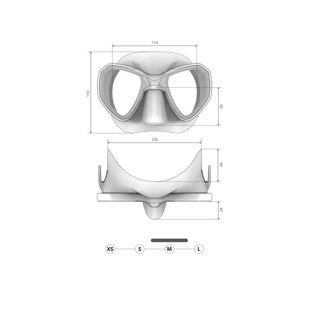 Tauchermaske Salvimar Morpheus Anti Fog Blau 3/3