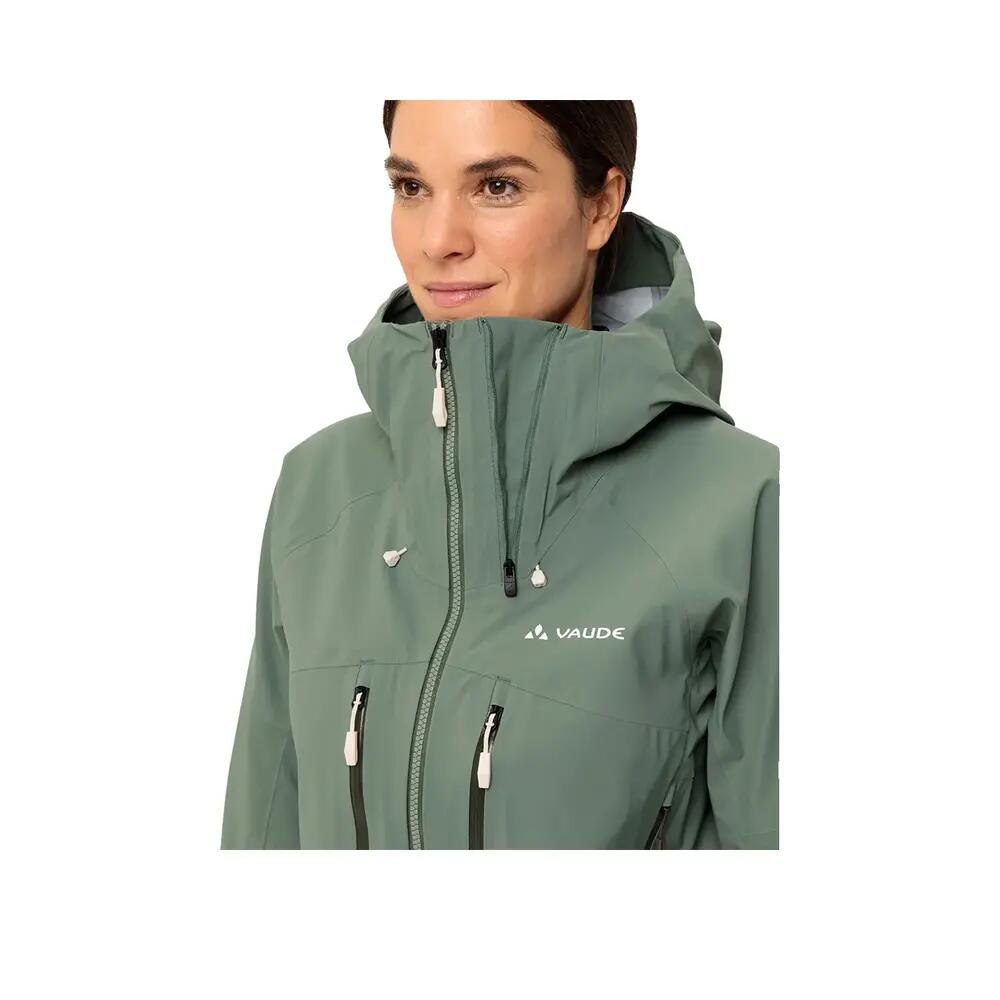 Wasserdichte Vaude Monviso 3L Damenjacke Grün 7/7