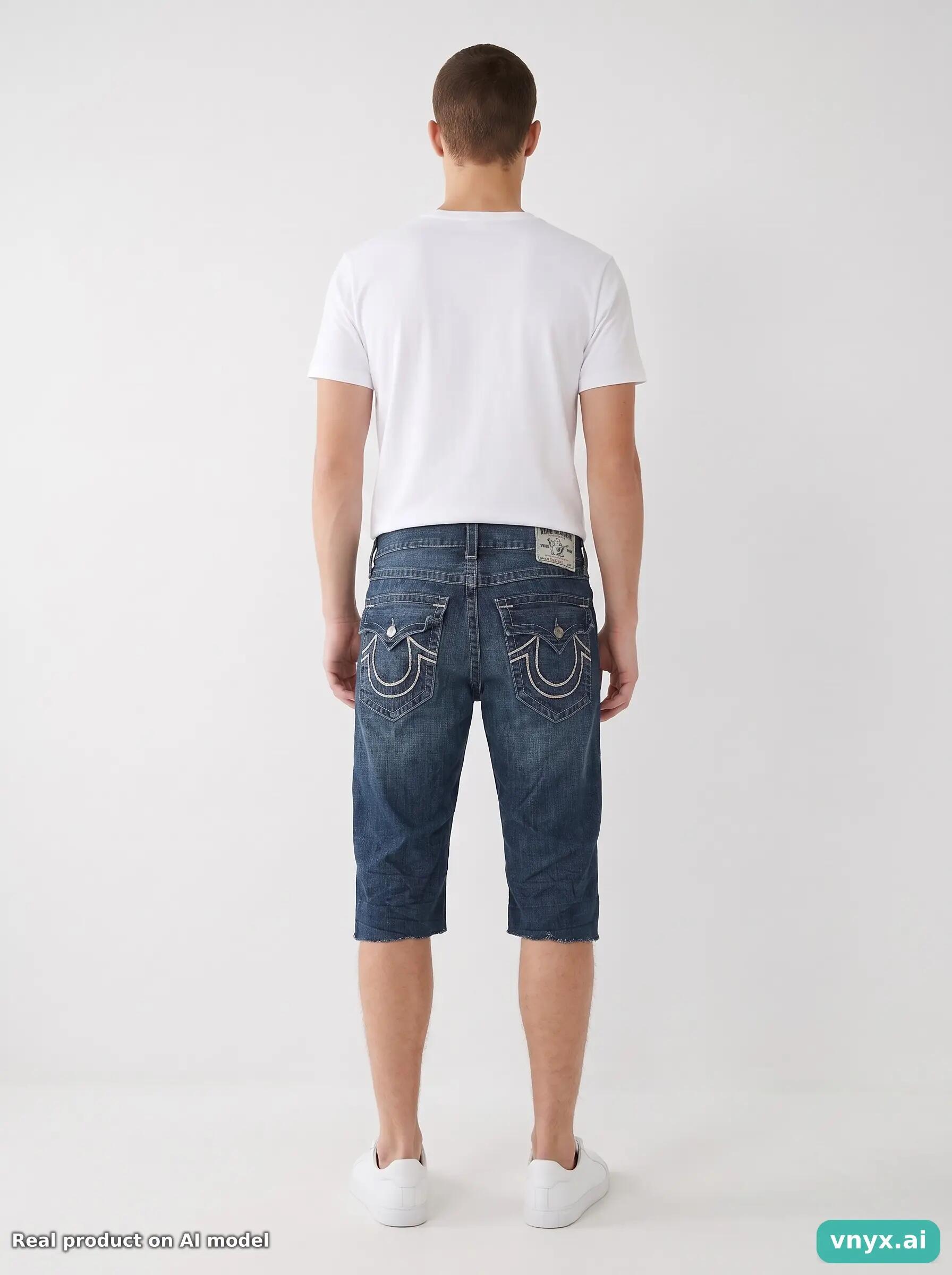 Second Life - True Religion Dark Blue Denim Shorts Size 32 4/6