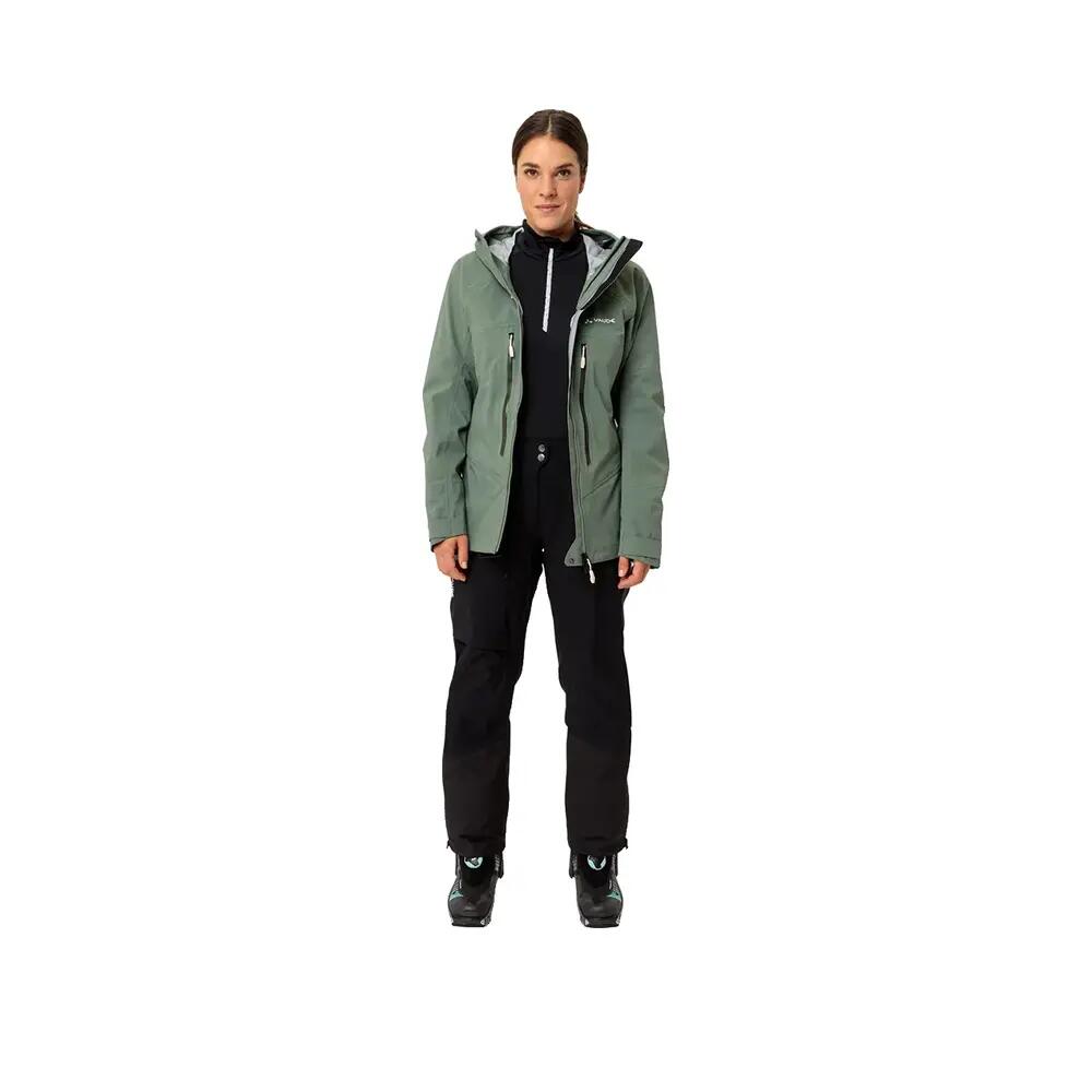 Wasserdichte Vaude Monviso 3L Damenjacke Grün 5/7