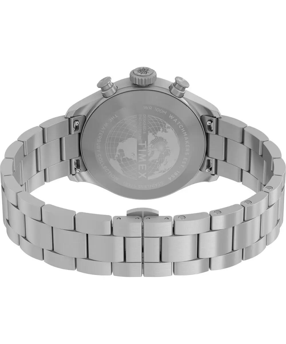 Timex Chronographe Montre Argent/Vert TW2Y19100 5/6