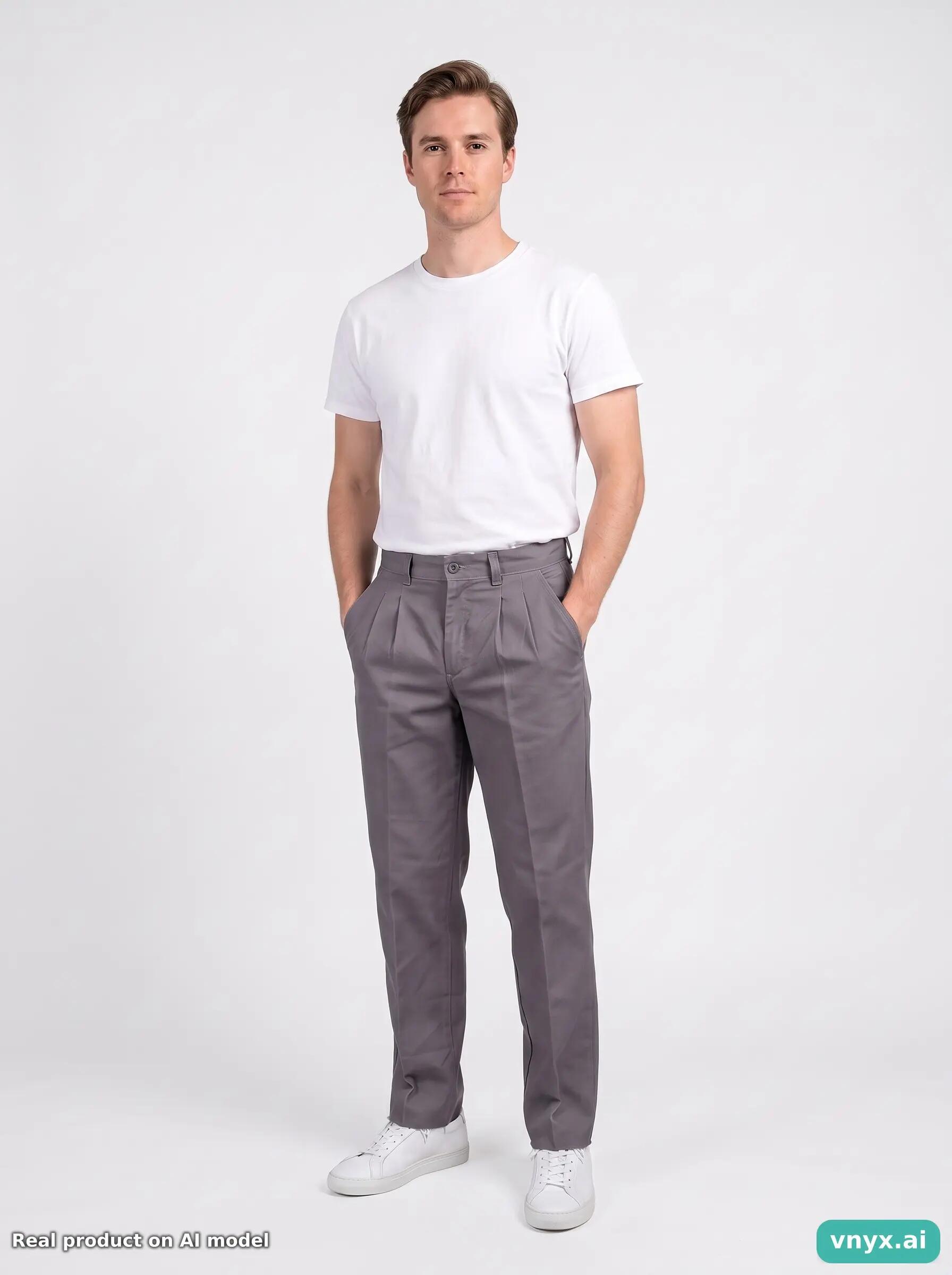 Second Life - Vintage Levi's Grey Trousers Men 27 L34 6/6