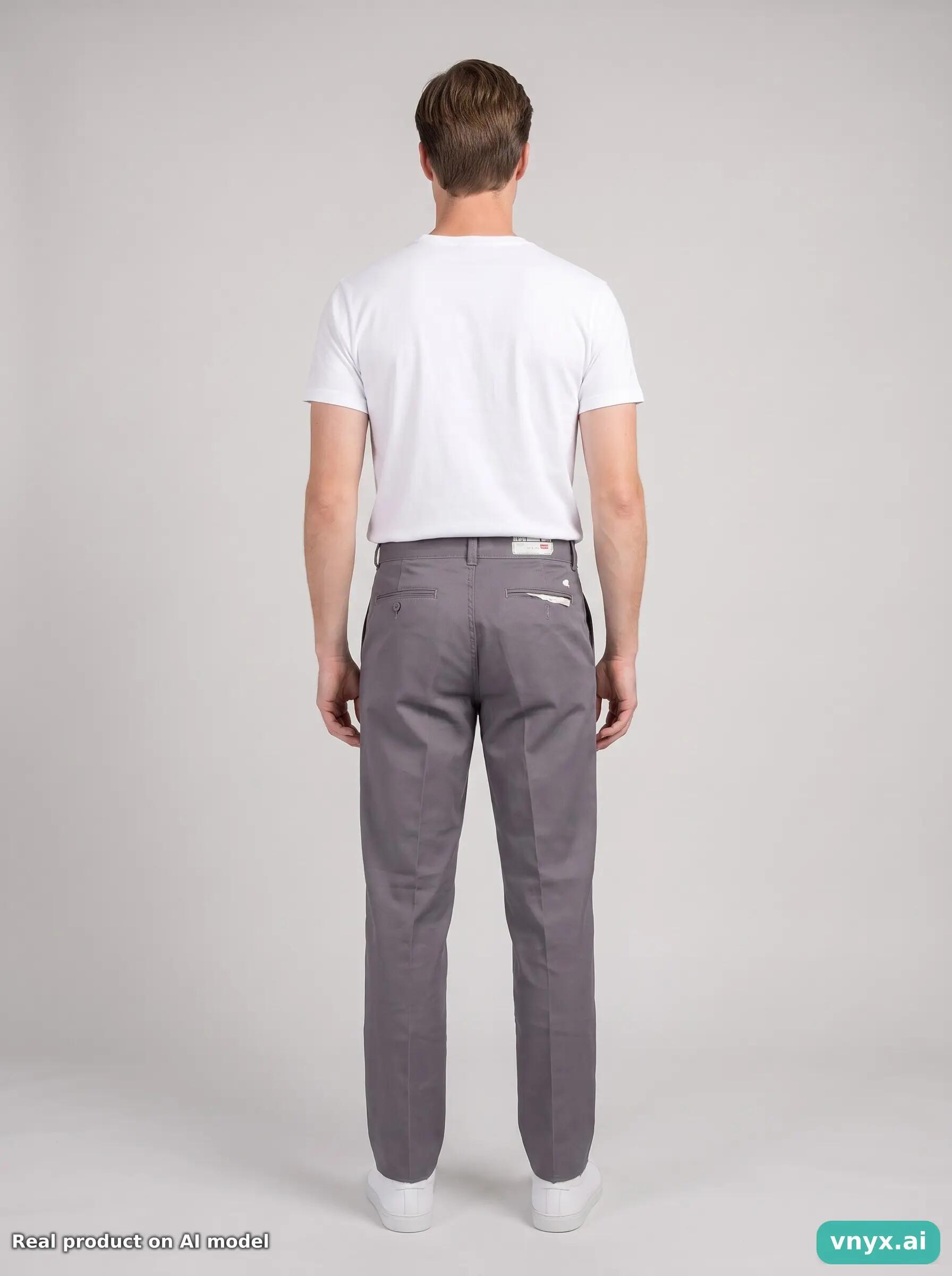 Second Life - Vintage Levi's Grey Trousers Men 27 L34 4/6