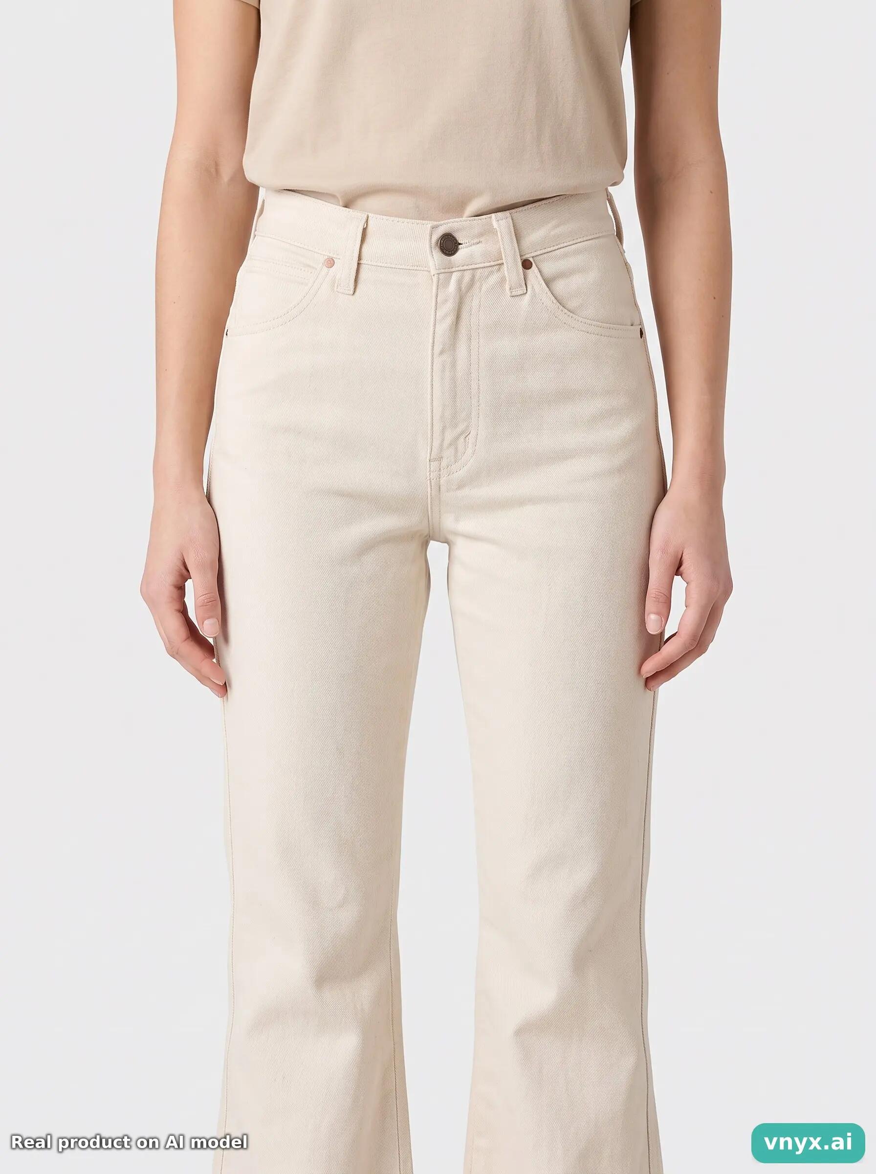Second Life - Vintage Wrangler Cream Trousers Women 27 L34 5/6