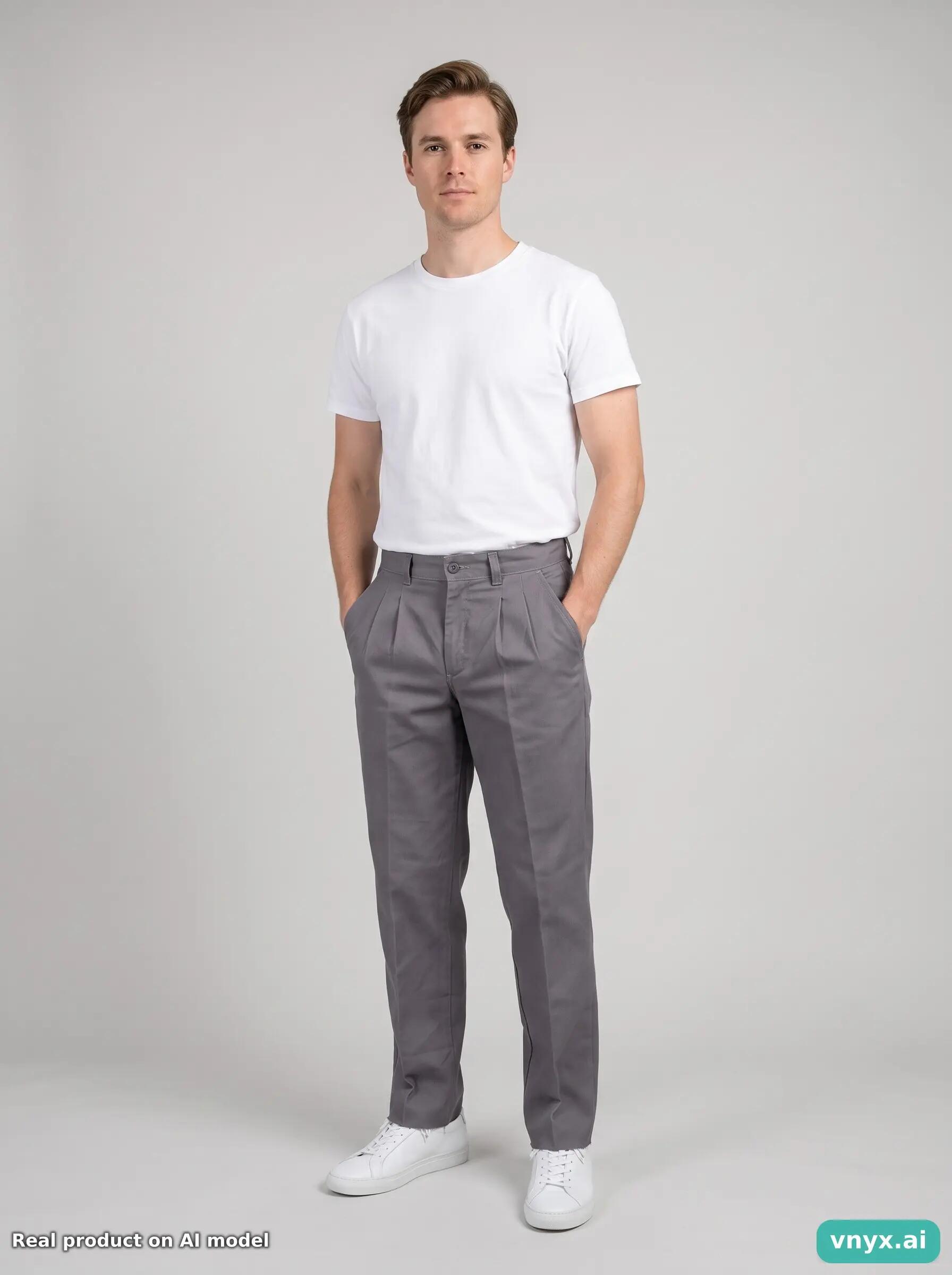 Second Life - Vintage Levi's Grey Trousers Men 27 L34 3/6