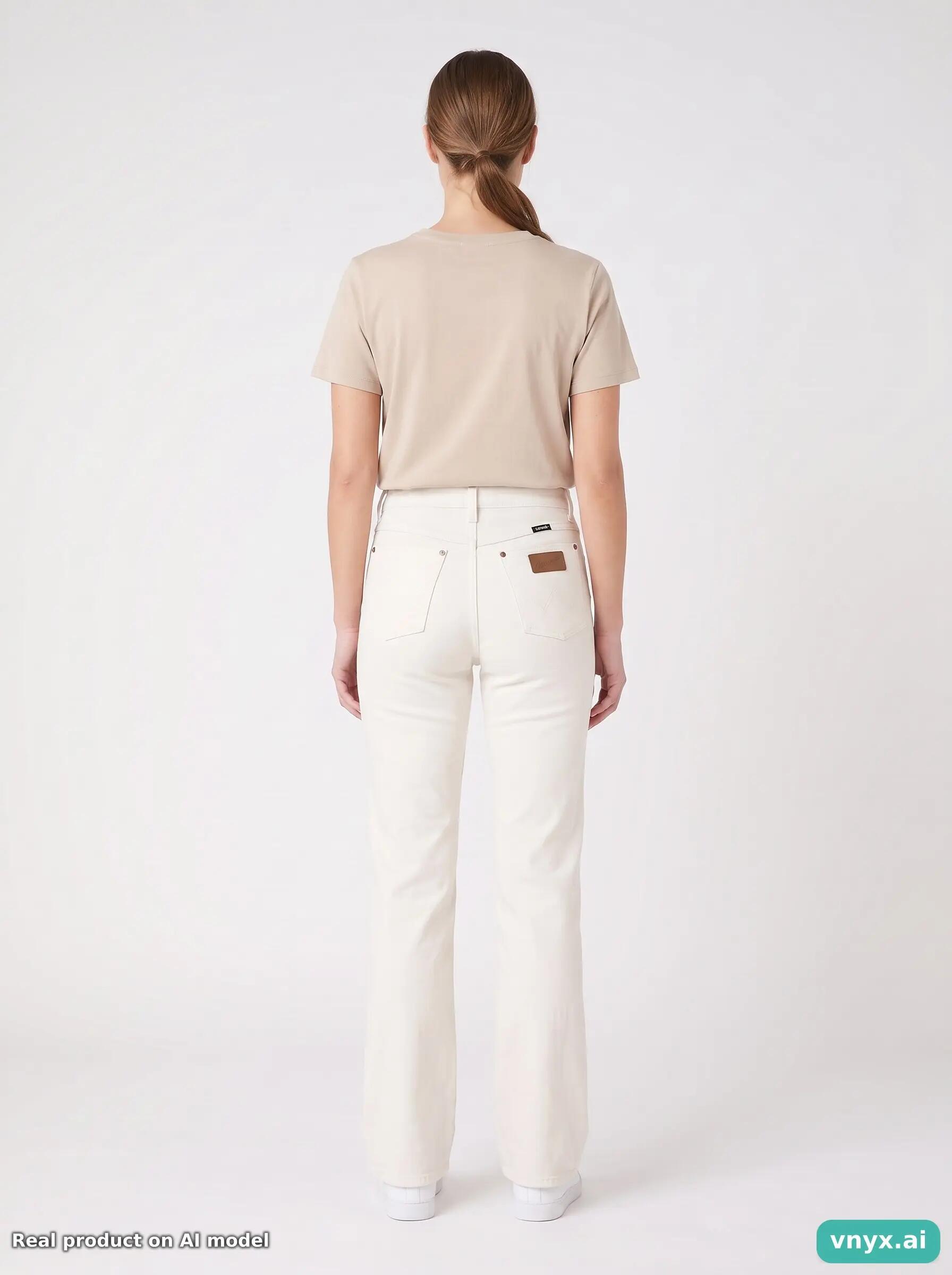 Second Life - Vintage Wrangler Cream Trousers Women 27 L34 4/6
