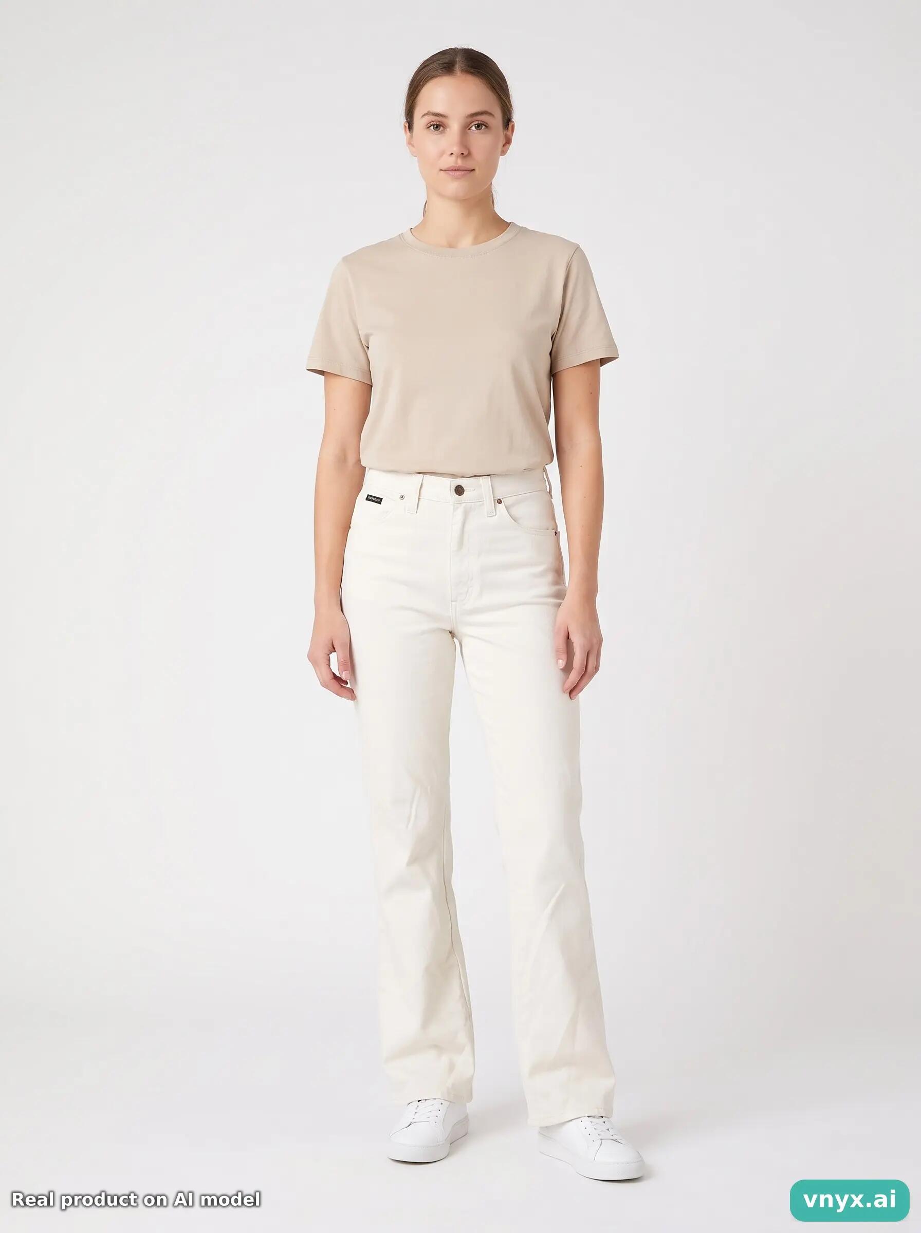 Second Life - Vintage Wrangler Cream Trousers Women 27 L34 3/6