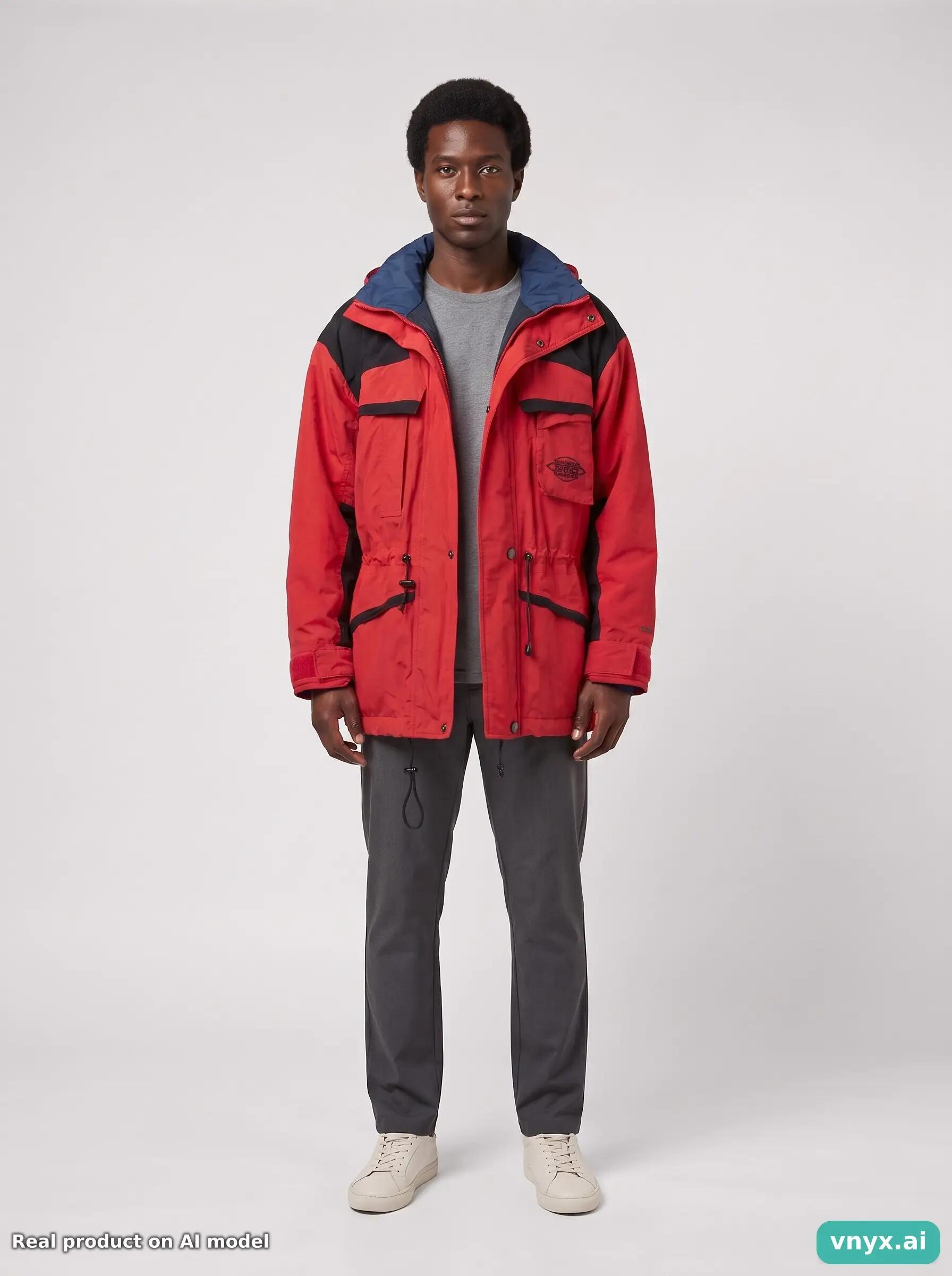 Second Life - Vintage TENSON Red Outdoor Jacket Men M 6/6