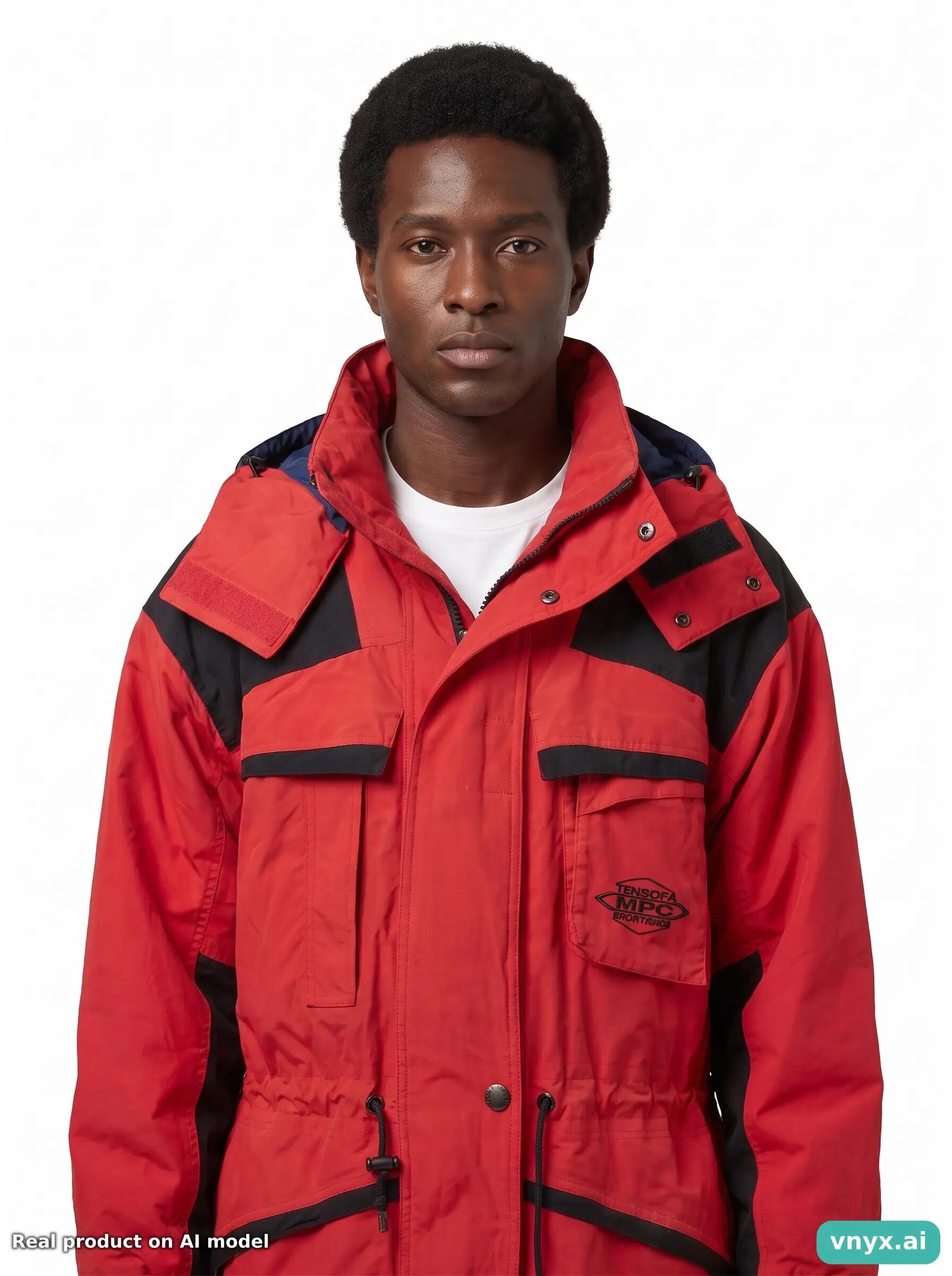 Second Life - Vintage TENSON Red Outdoor Jacket Men M 5/6