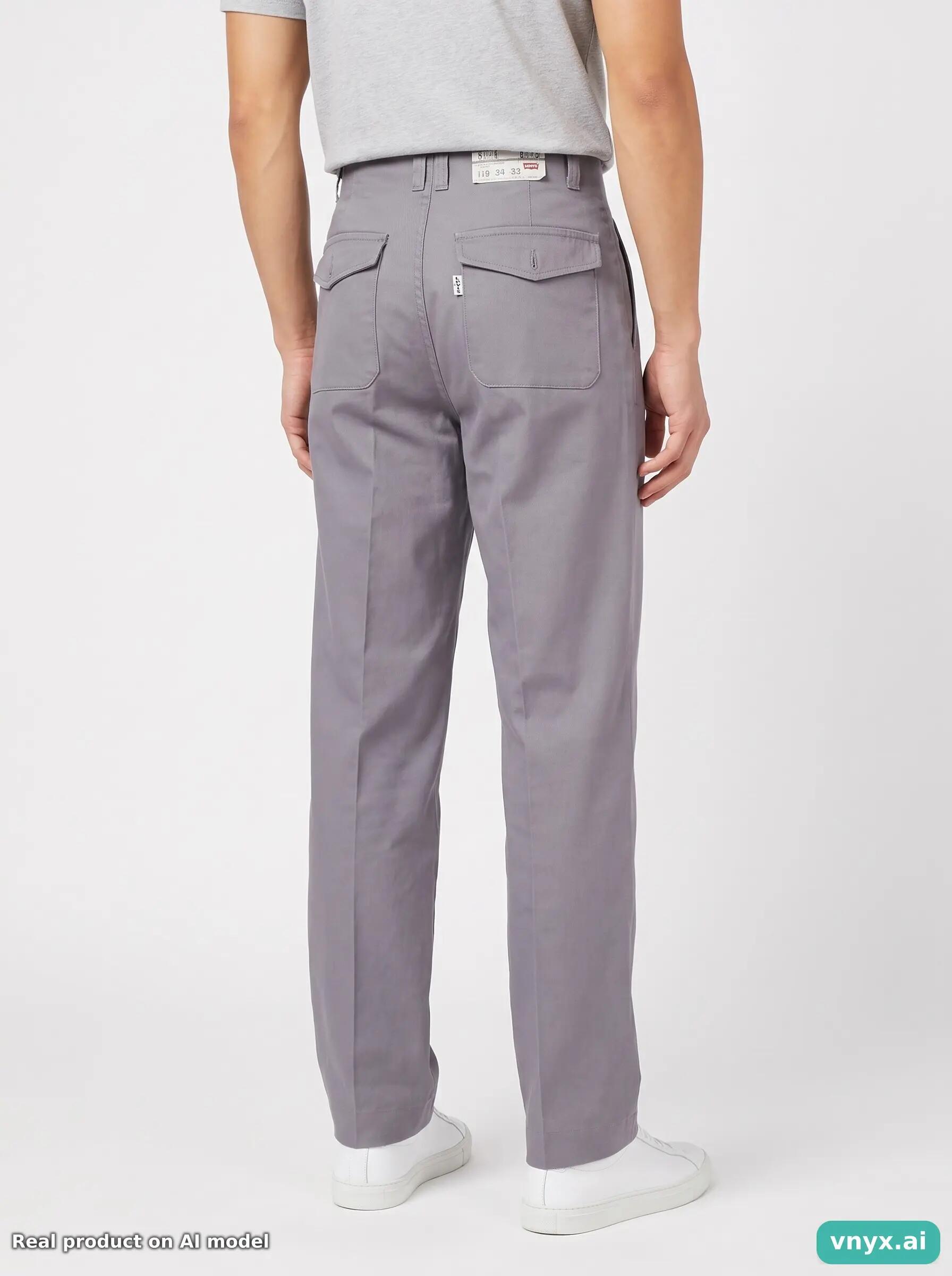 Second Life - Vintage Levi's Grey Trousers Men W30 L34 2/6
