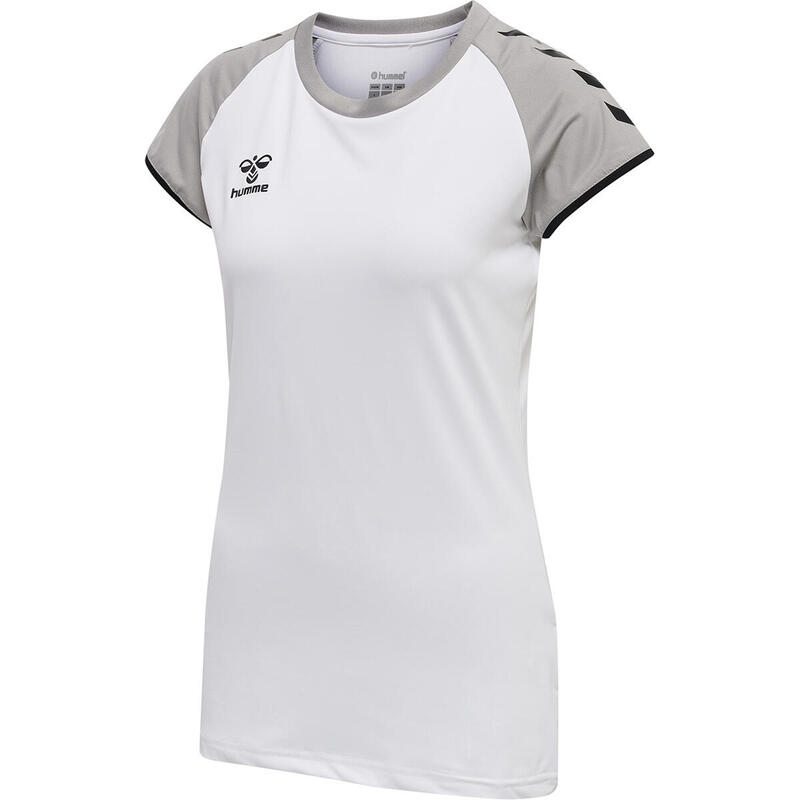 Camiseta Hmlcore Vóleibol Mujer Elástico Transpirable De Secado Rápido Hummel