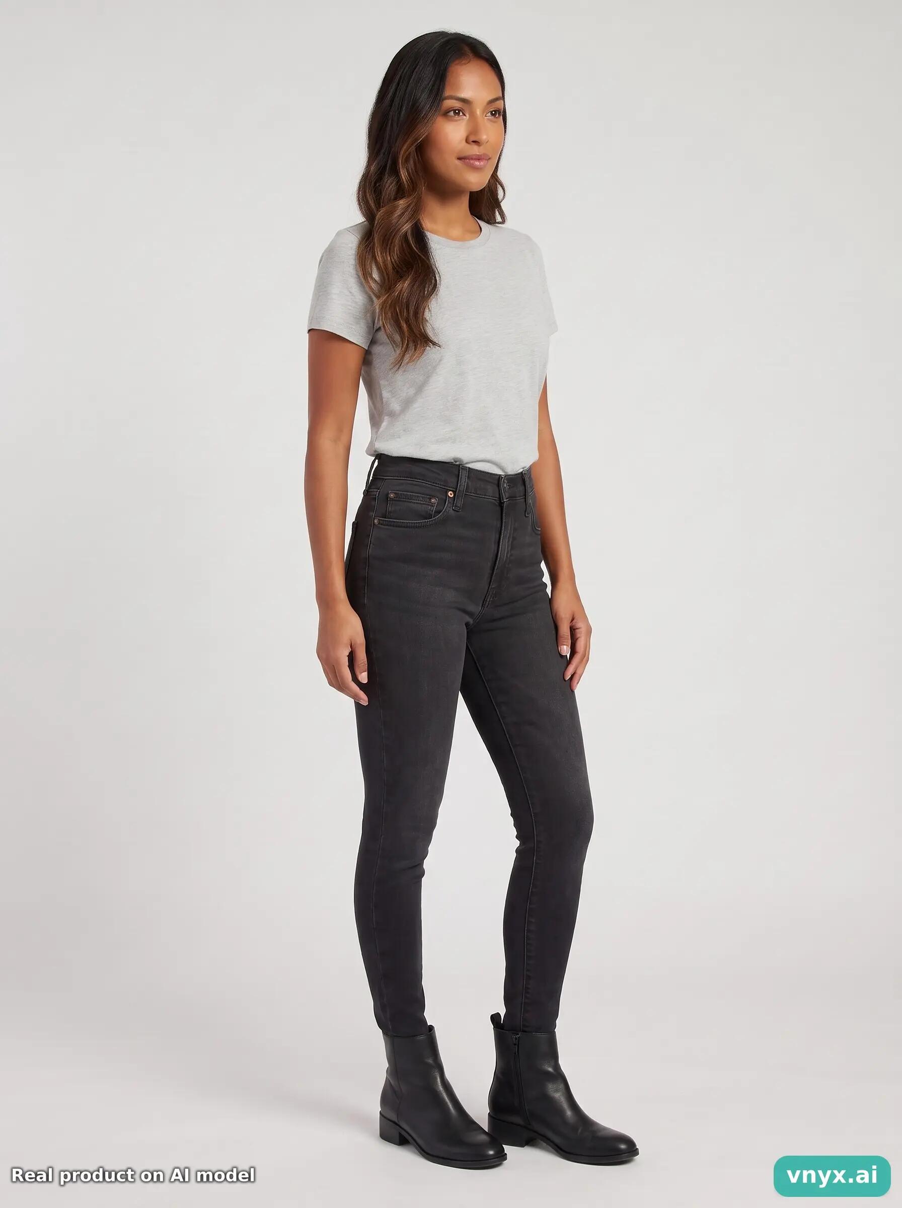 Second Life - Vintage Levi's Black Jeans Women W23 L27 1/6