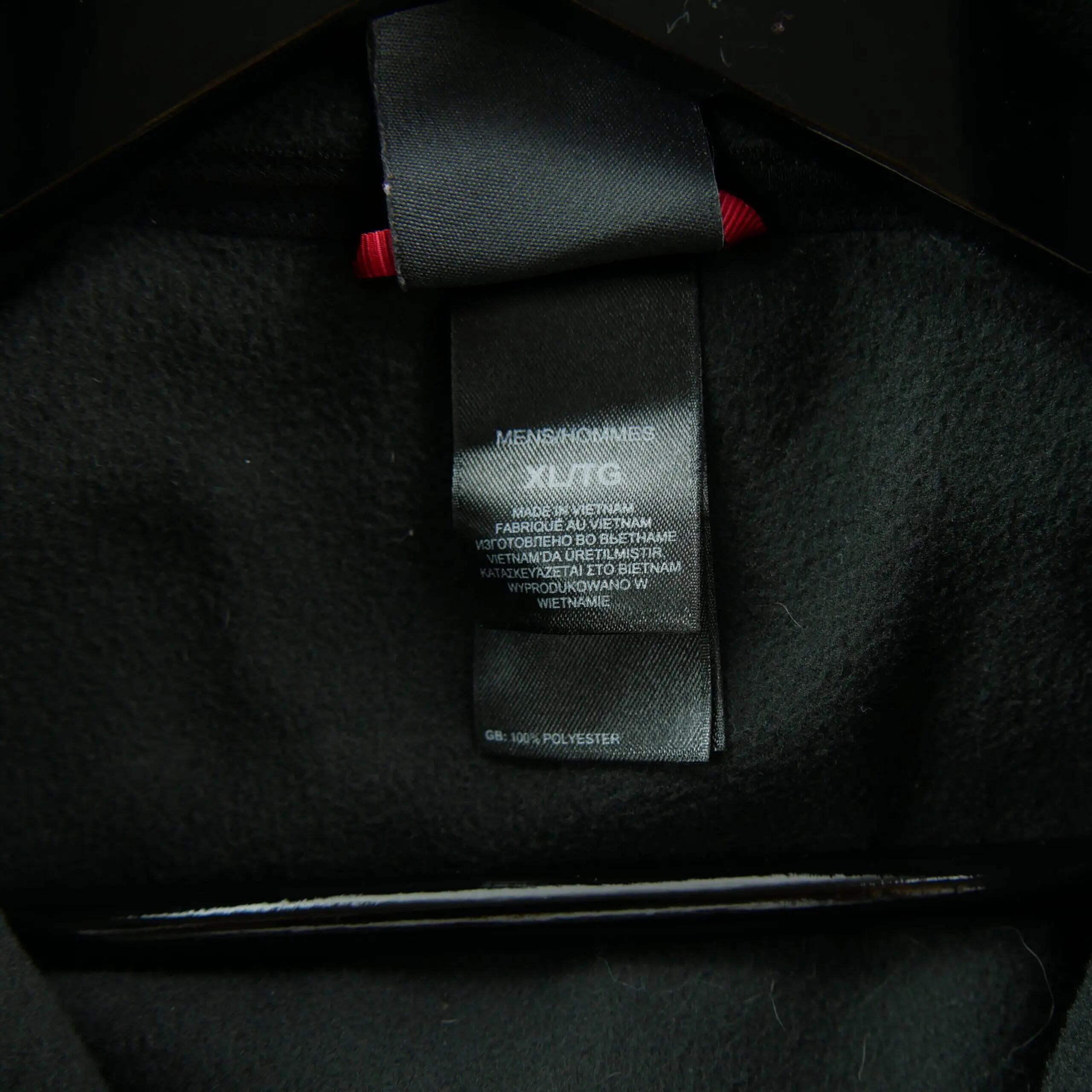 Tweedehands - Heren fleece trui zwart - Zeer goede staat 8/10