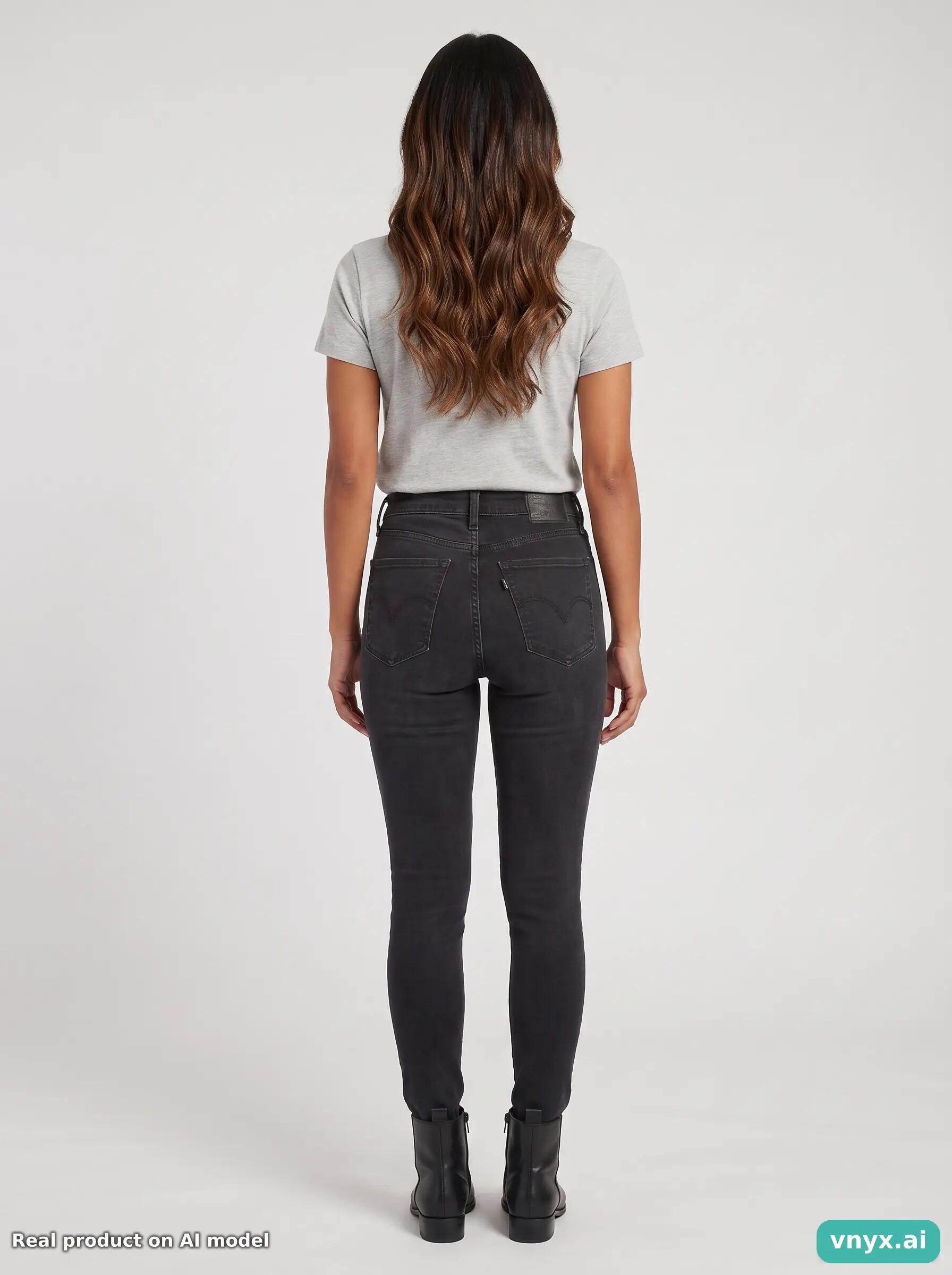 Second Life - Vintage Levi's Black Jeans Women W23 L27 4/6