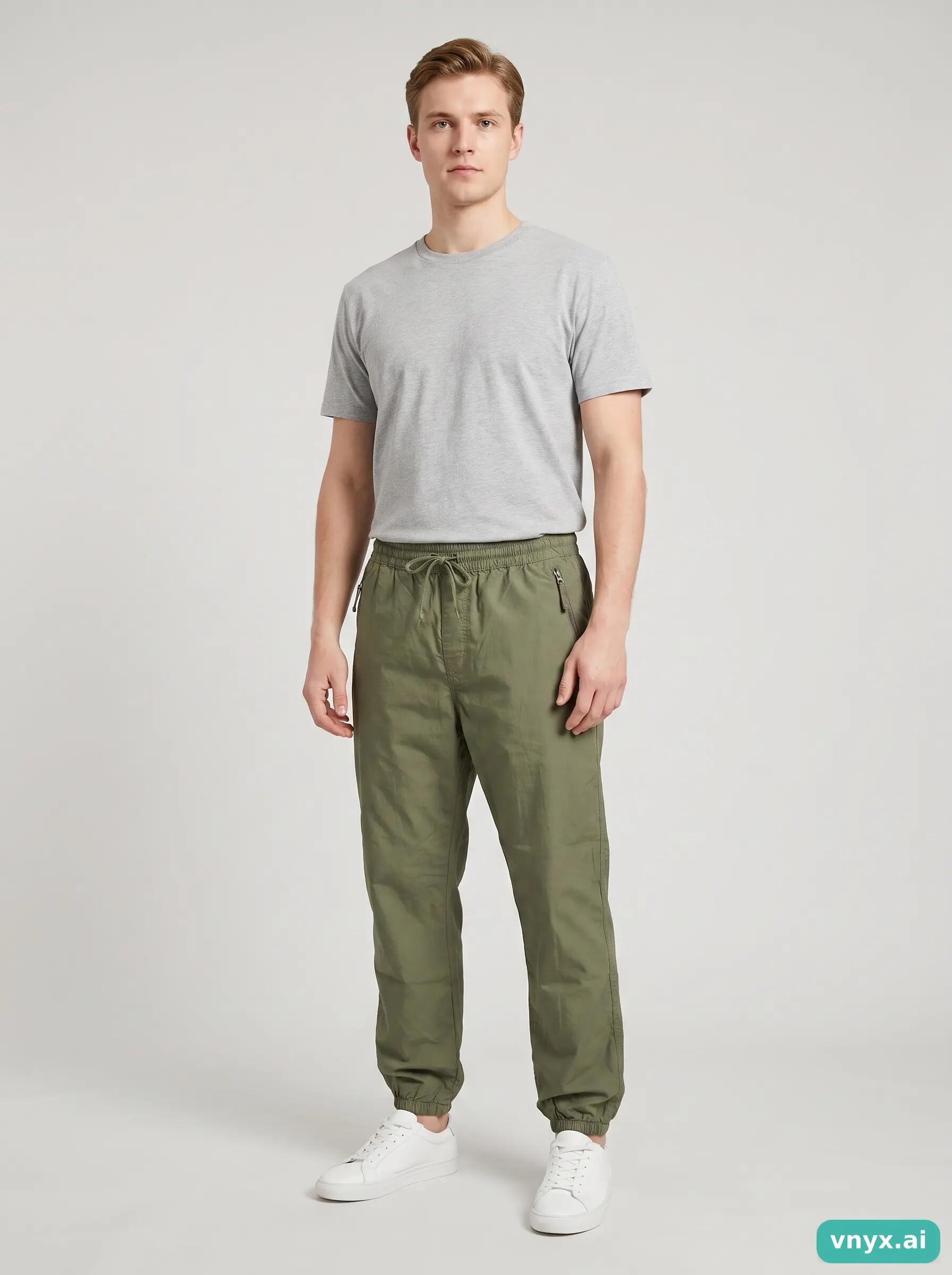 Second Life - Carhartt WIP Olive Valiant Joggers Men XL 3/5