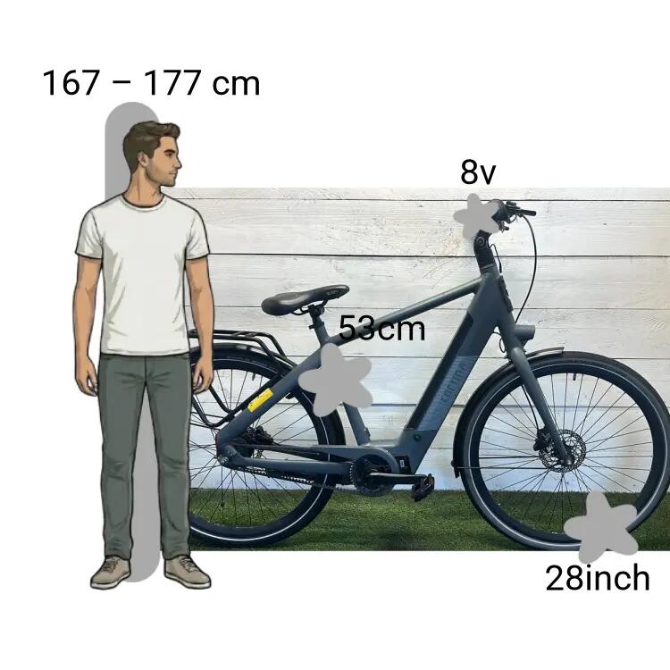 Bicicletta usata Cortina E-Blau 2/4
