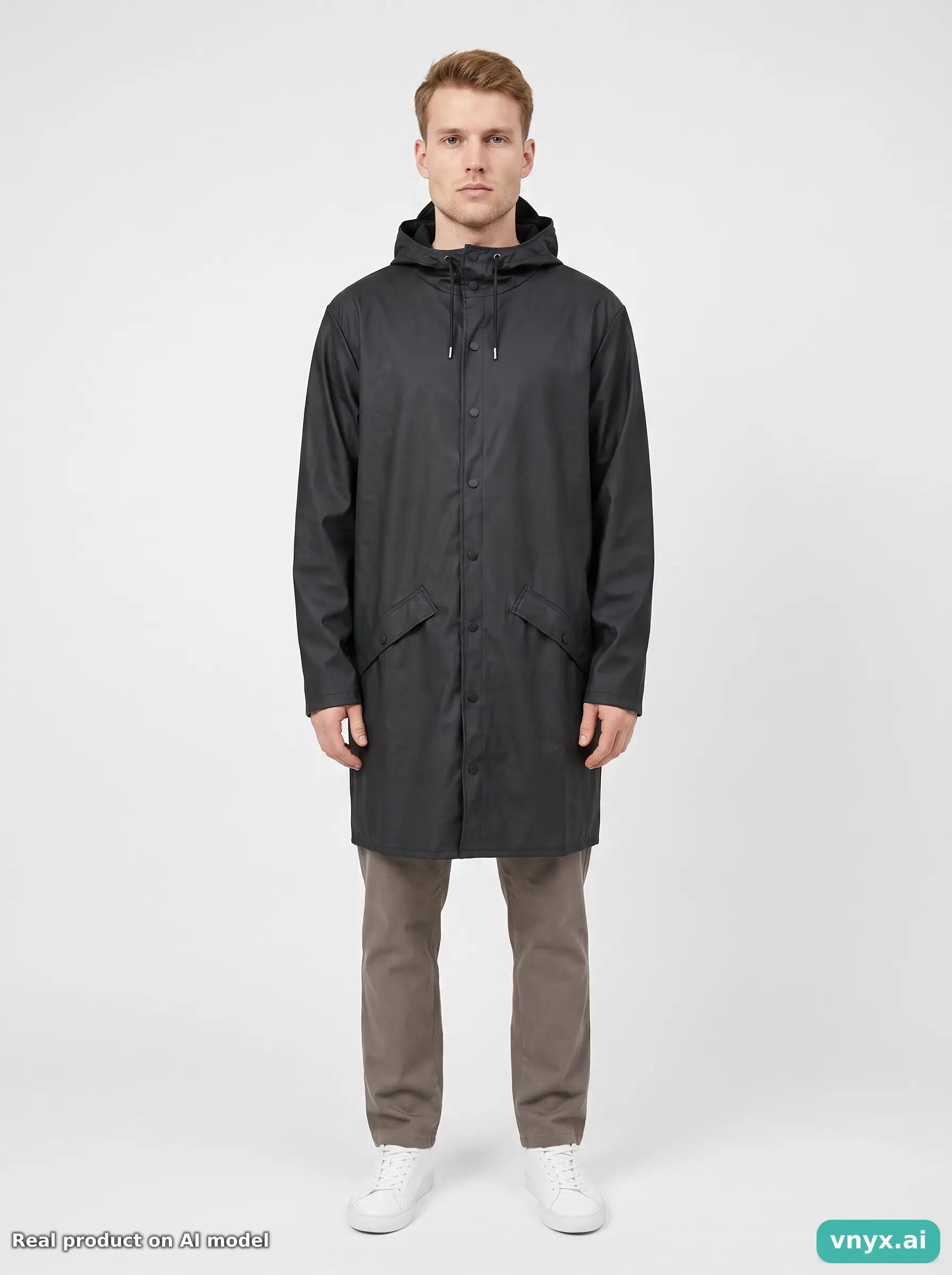 Second Life - Vintage RAINS Black Outdoor Jacket Men L 3/5