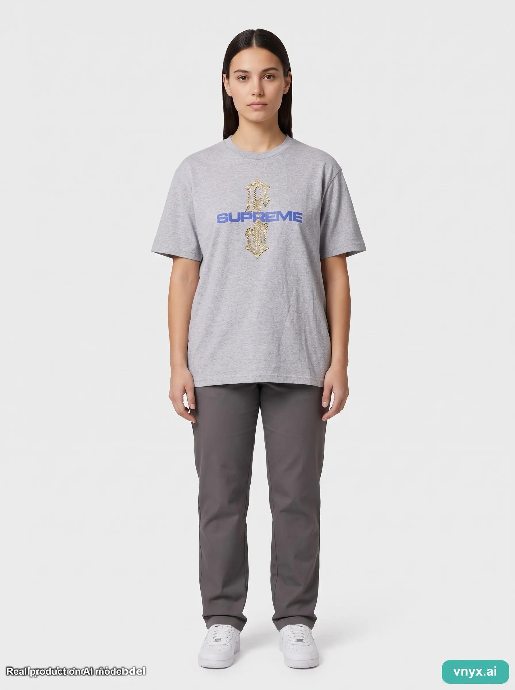 Second Life - Regular Supreme T-Shirt in Grey size L 3/5