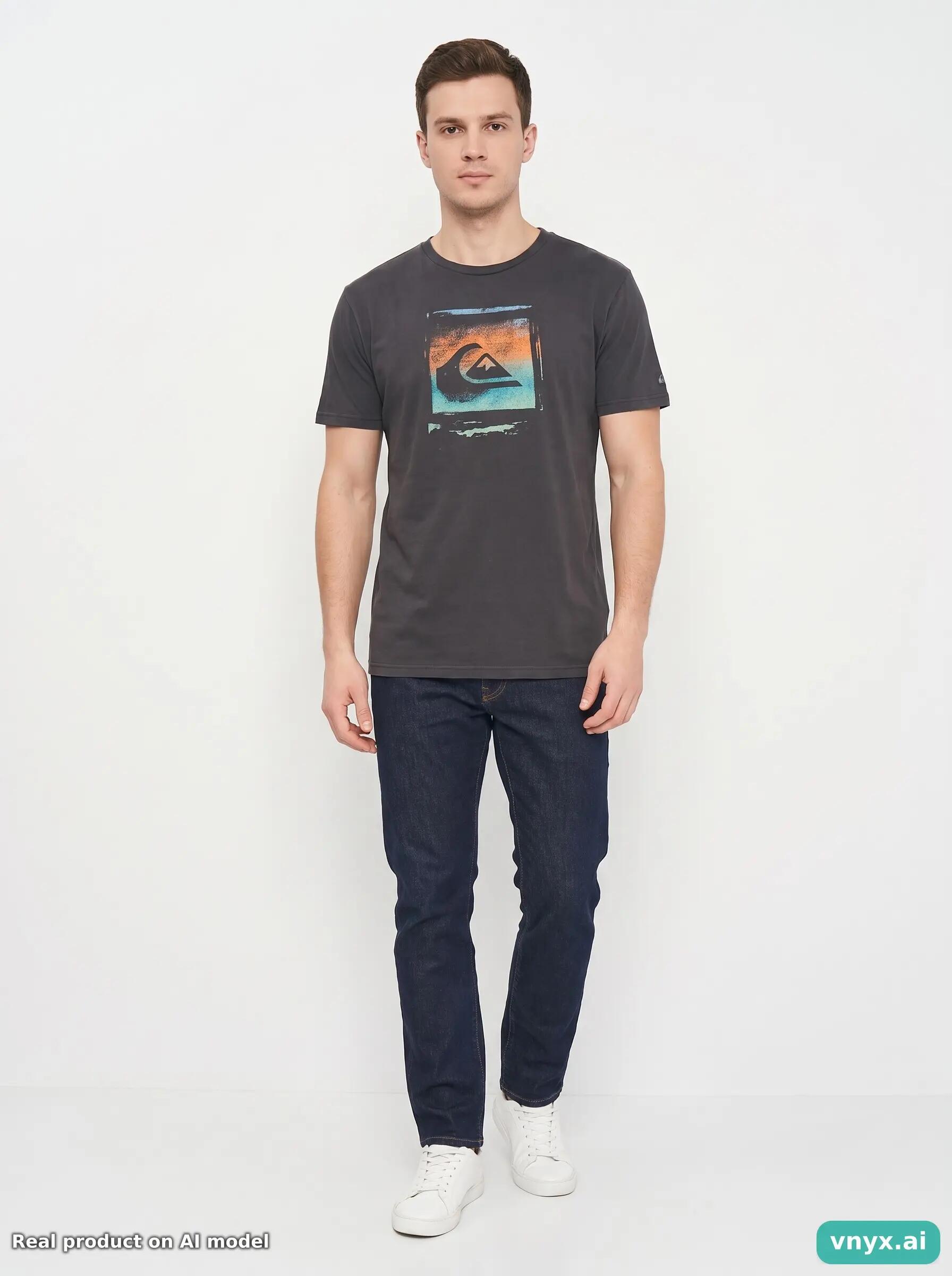 Second Life - Vintage Quiksilver Charcoal T-Shirt Men S 3/6