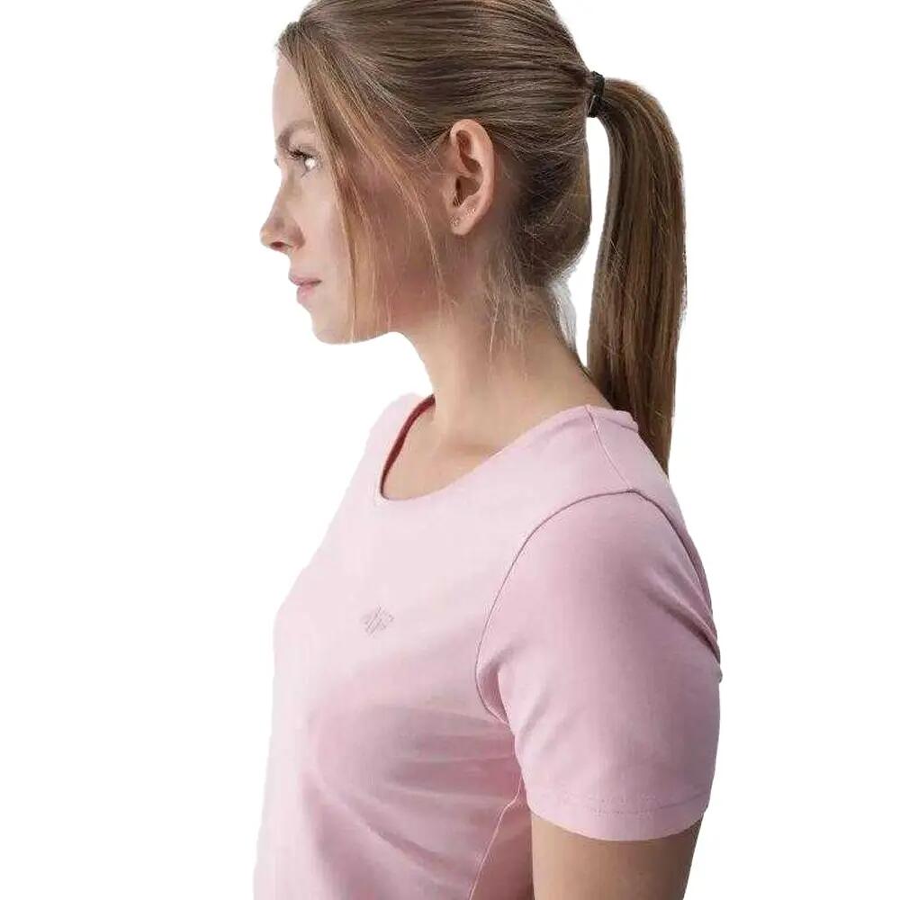 Womens/Ladies Cotton Slim TShirt (Pink) 3/4