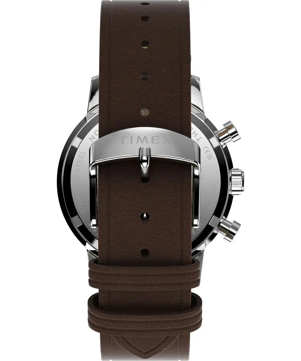 Timex Chronographe Montre Marron/Bleu TW2Y66600 3/6