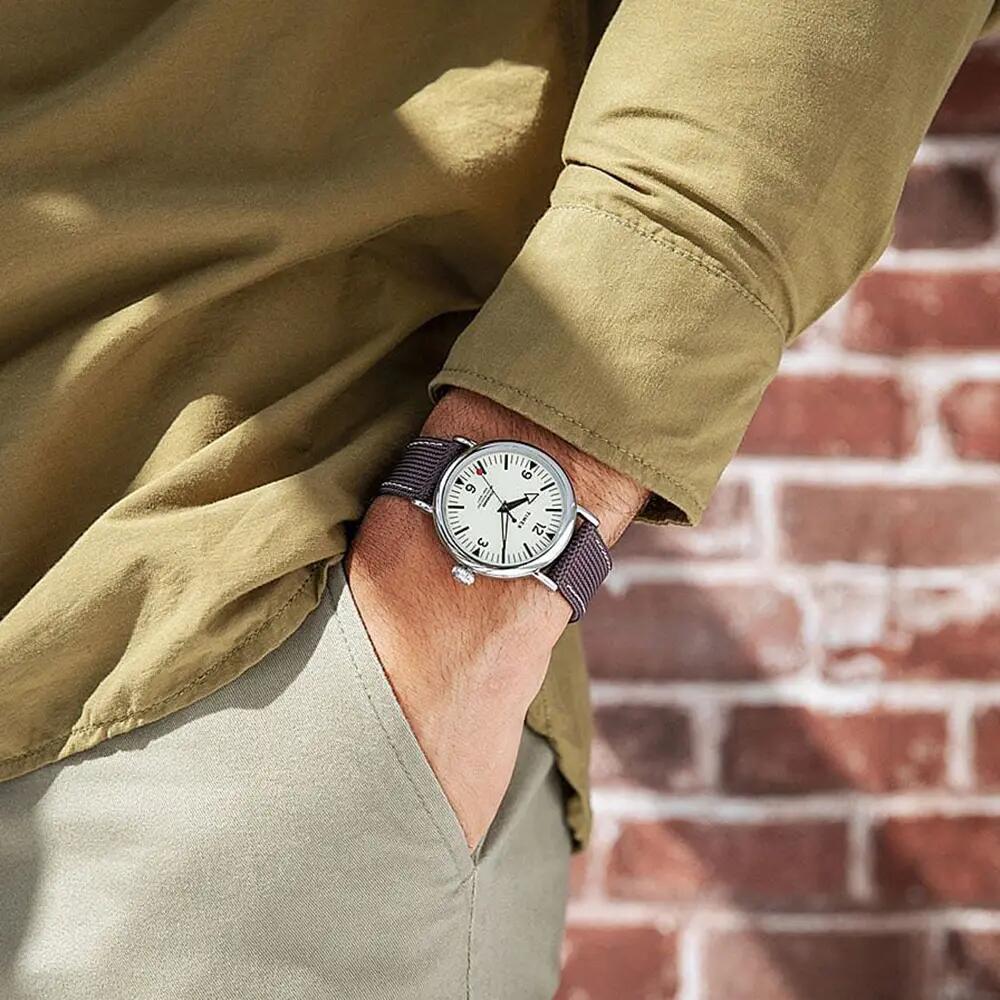 Timex Analogique Montre Marron/Beige TW2V44100 4/5