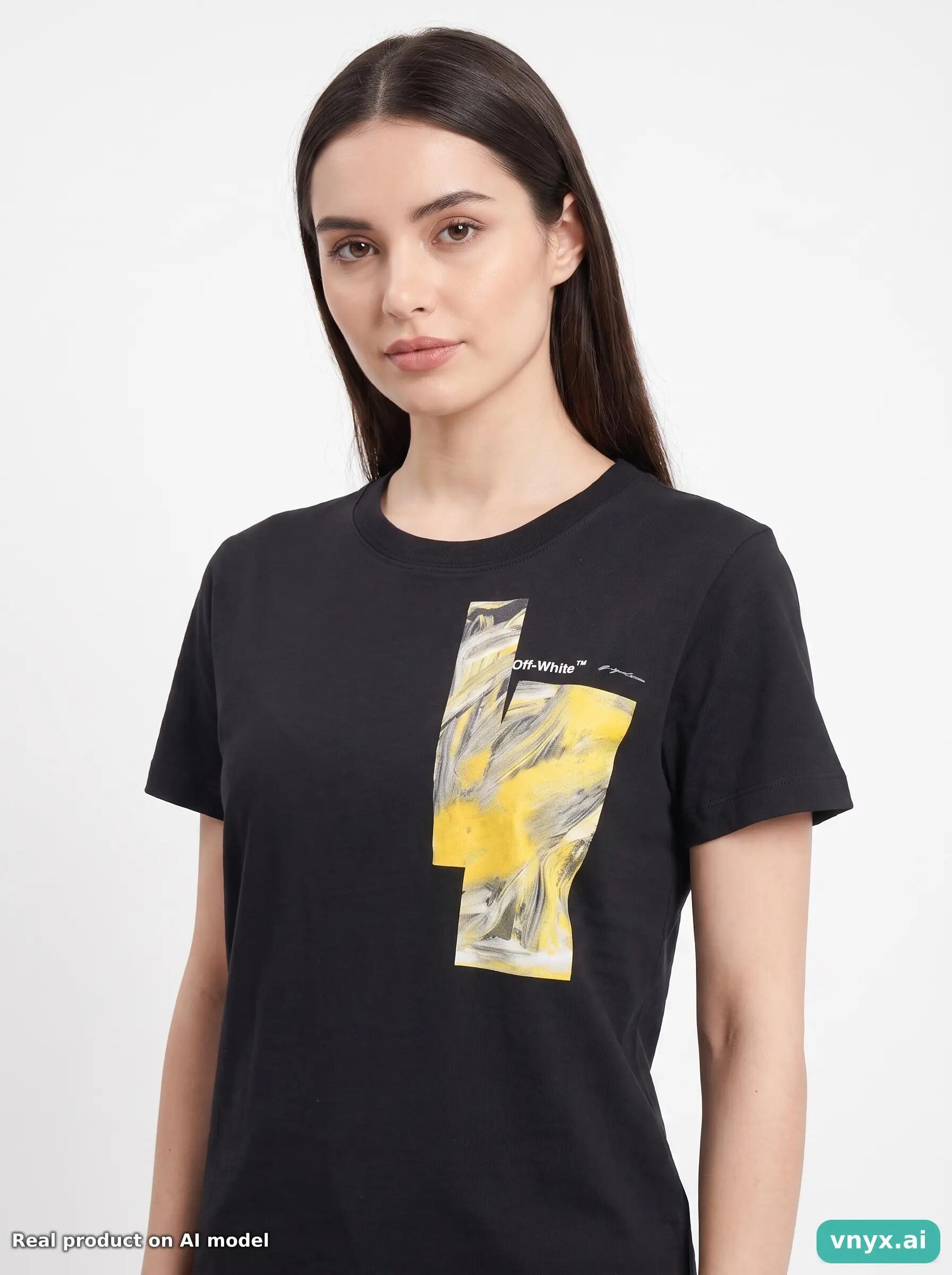 Second Life - Off-White T-Shirt in Black size M 5/5