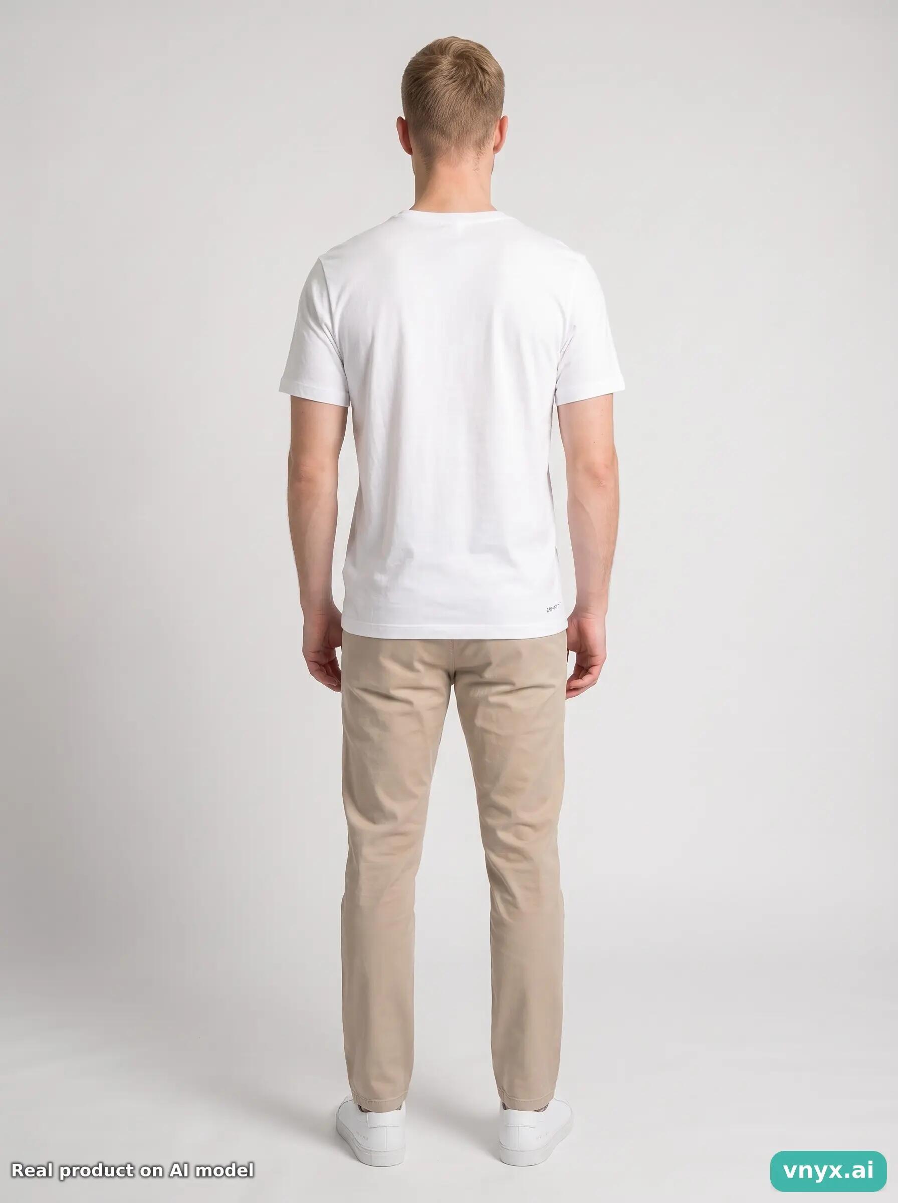 Second Life - Vintage Nike Bright White Sports T-Shirt Men S 4/5