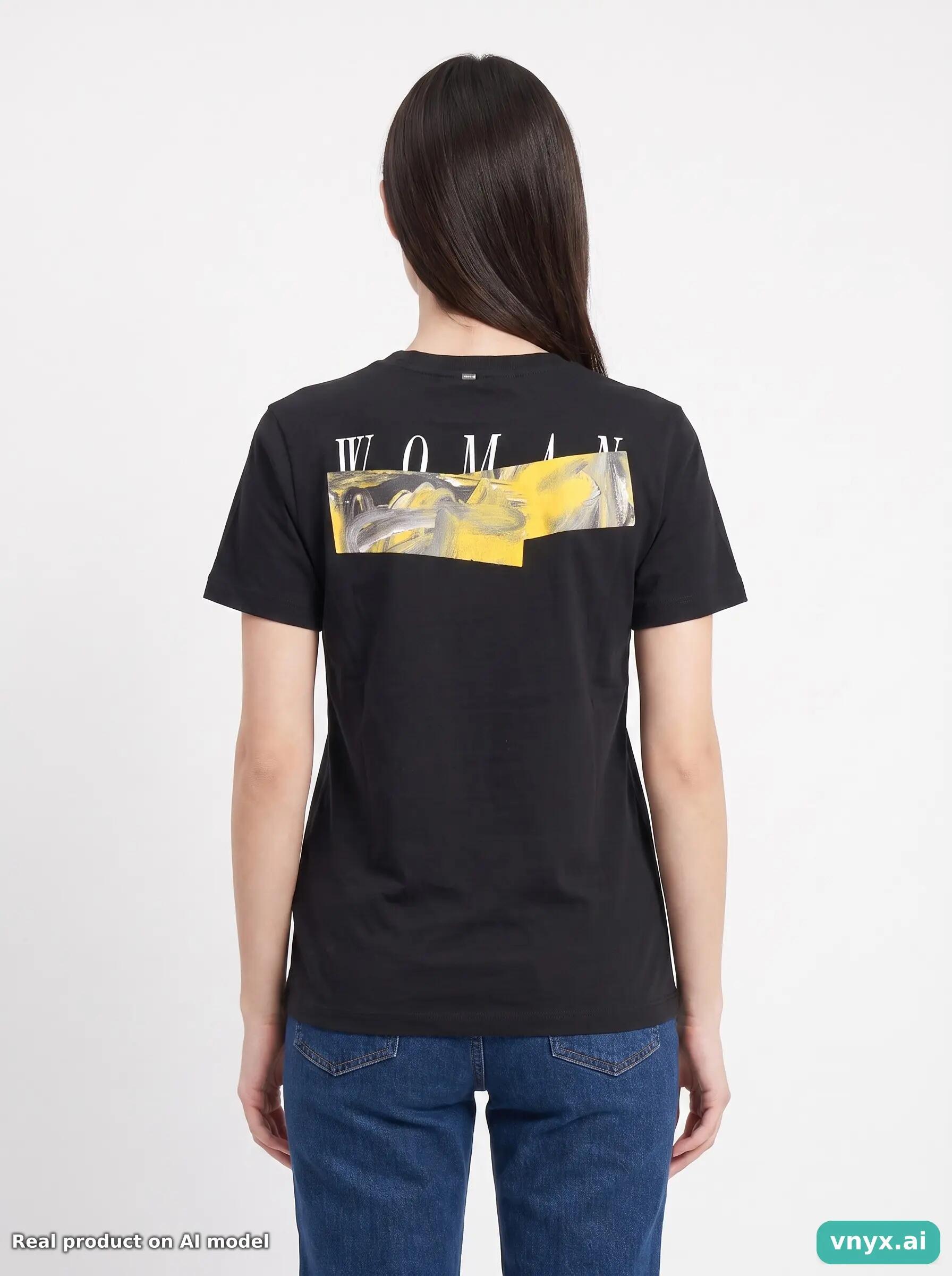Second Life - Off-White T-Shirt in Black size M 2/5