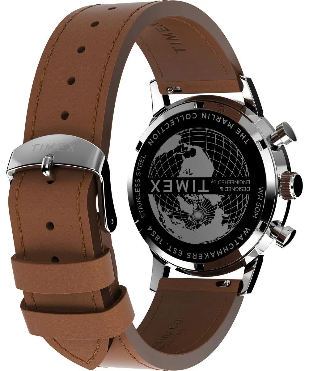 Timex Chronograph Uhr Braun/Grün TW2W10100 4/6