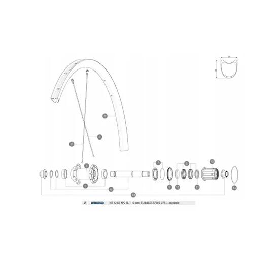 Rayony Mavic Ksyrium Pro Carbon SL 275 mm