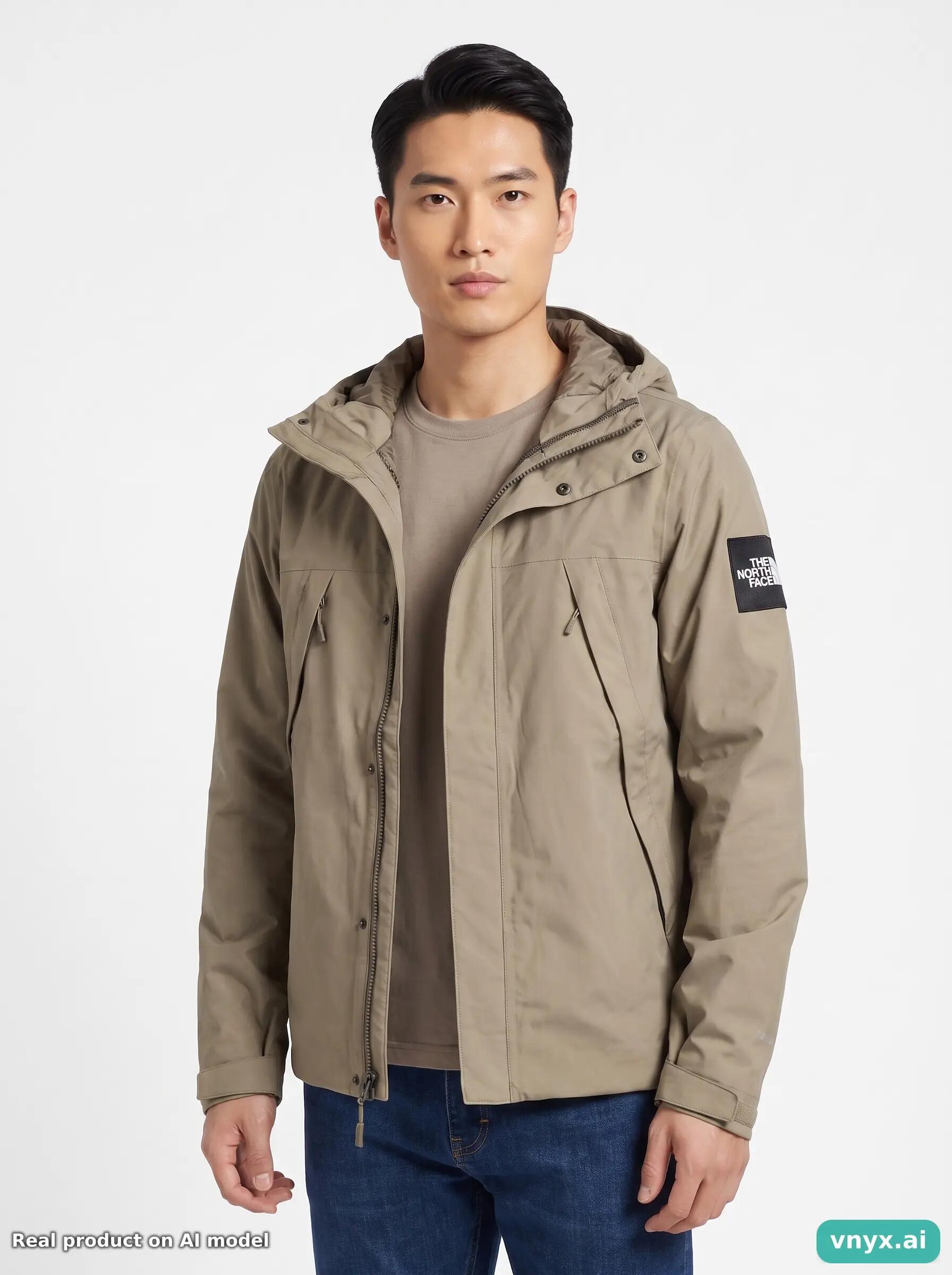 Second Life - Outdoor The North Face Jacket in Taupe size S Outdoor Jacket 5/5