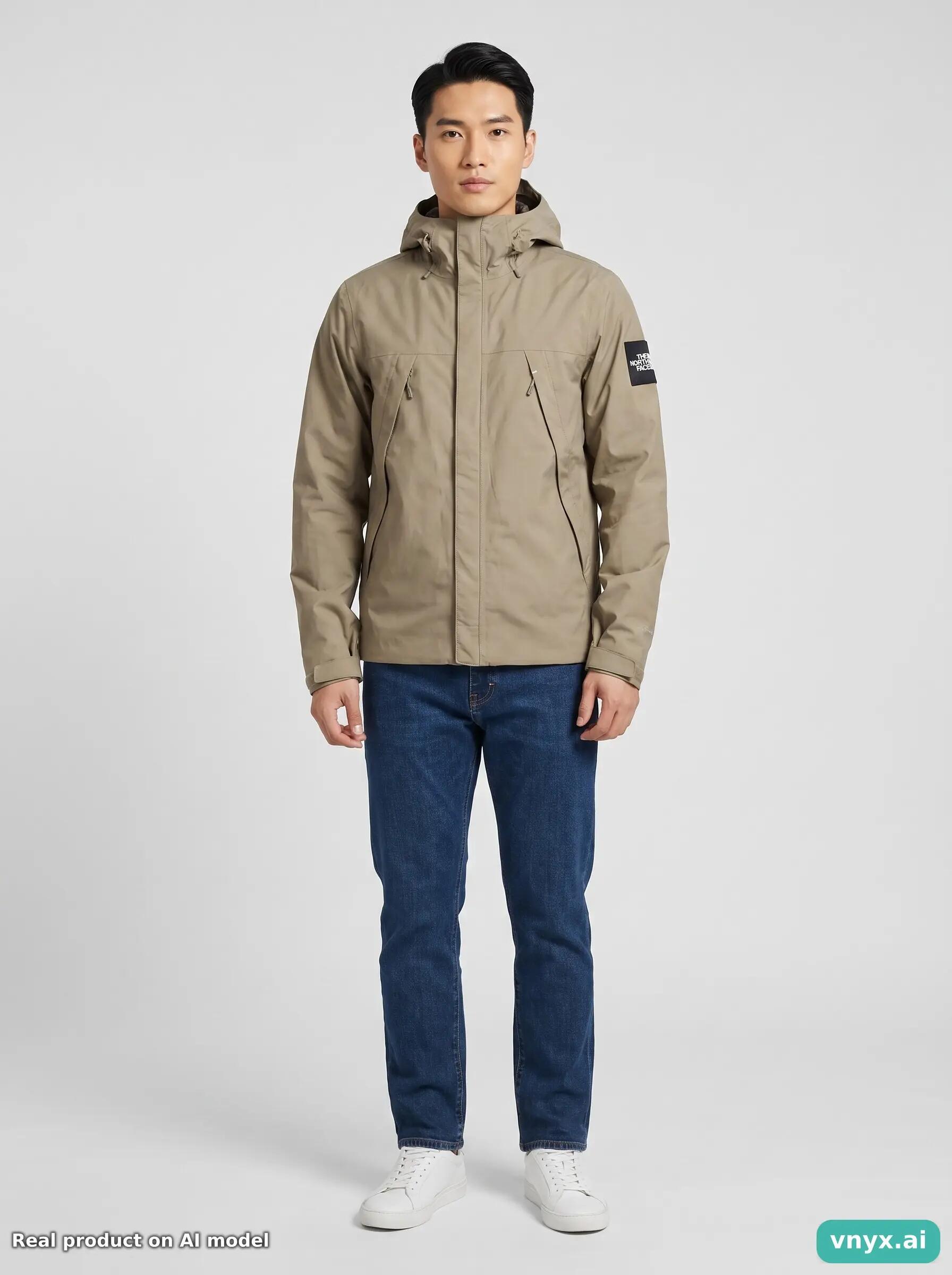 Second Life - Outdoor The North Face Jacket in Taupe size S Outdoor Jacket 3/5