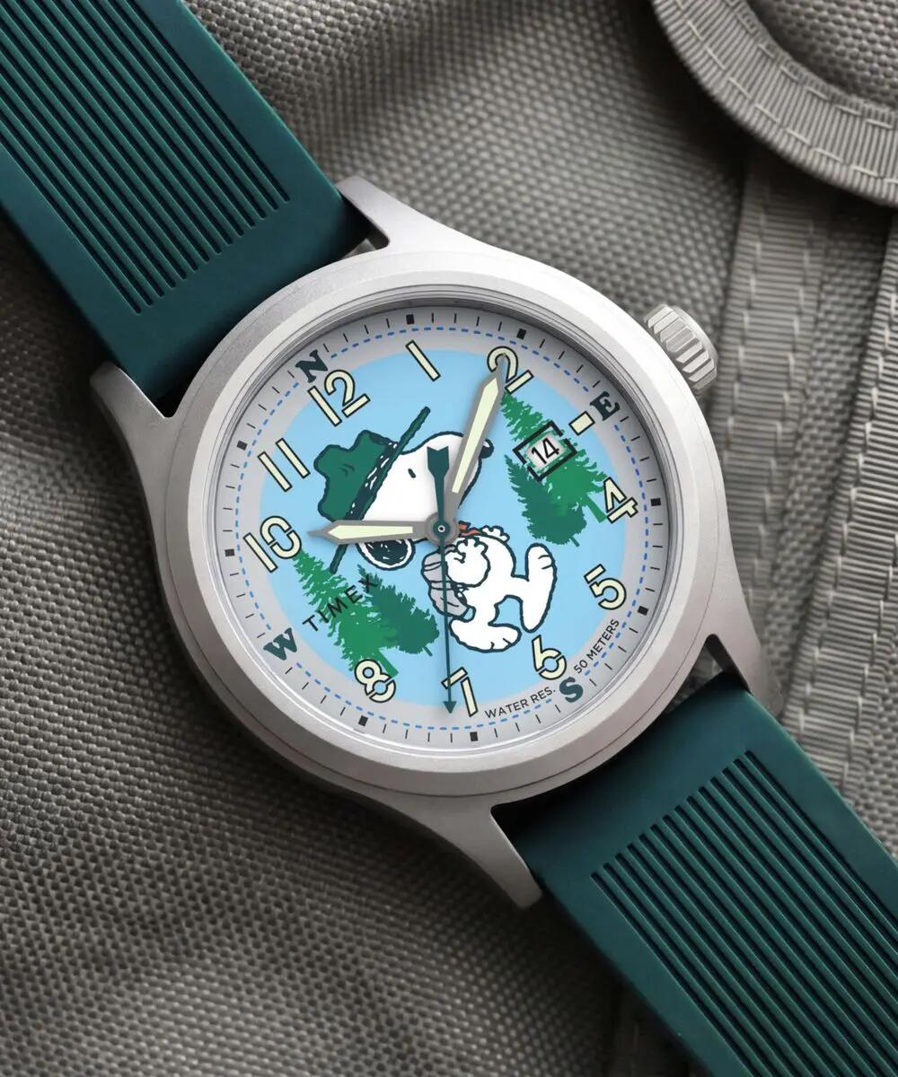 Timex Analoog  Horloge Groen/Blauw TW2Y84800 5/6