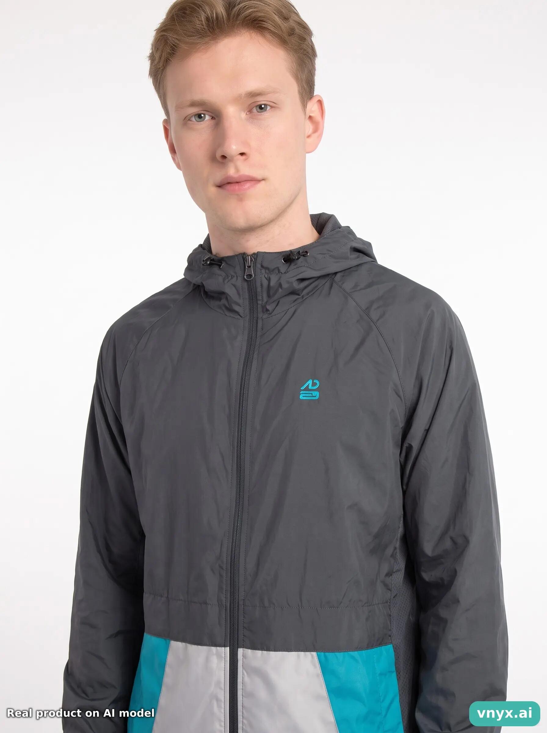 Second Life - Vintage Nike Grey Windbreaker Men M 5/5