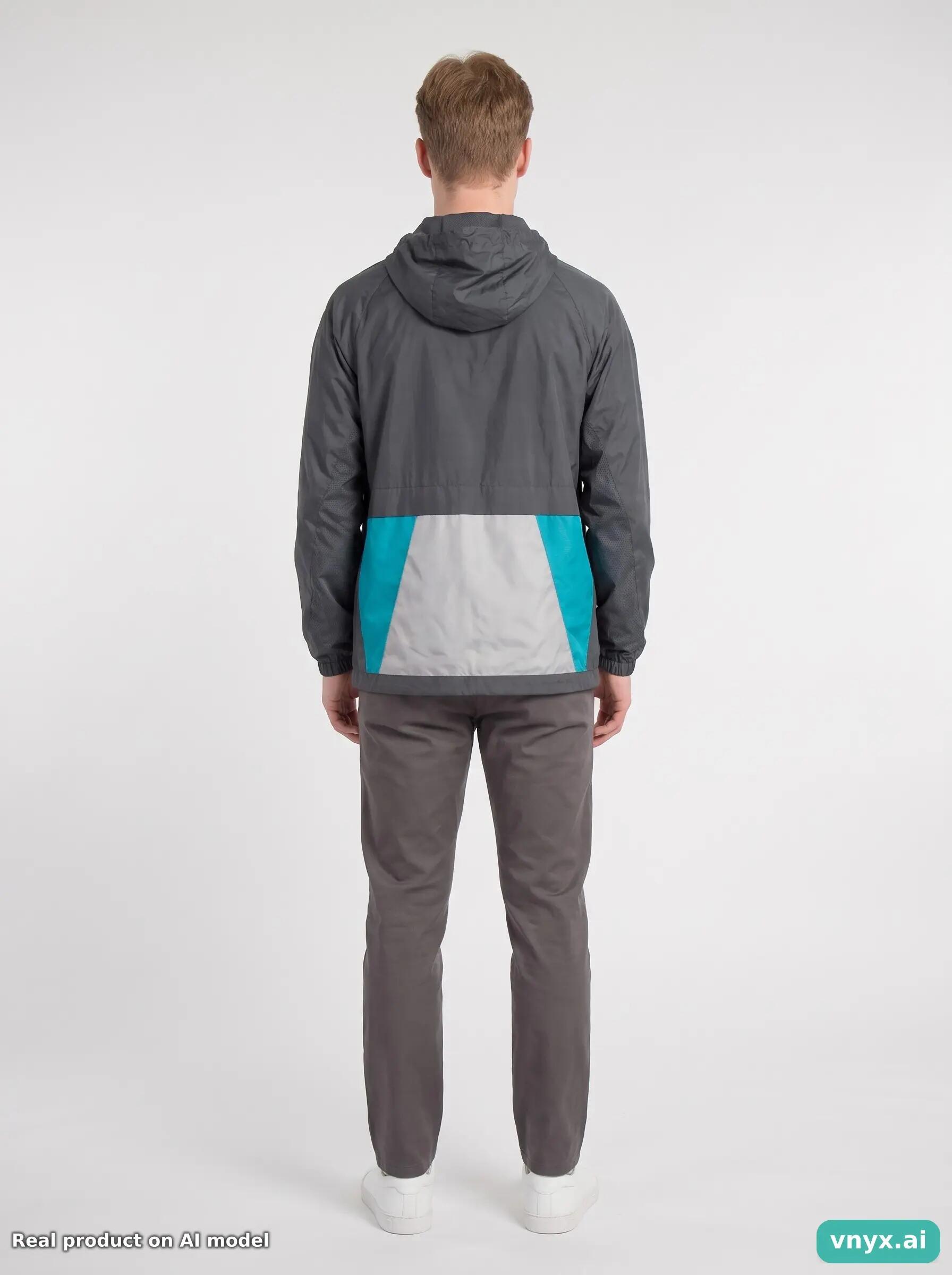 Second Life - Vintage Nike Grey Windbreaker Men M 4/5