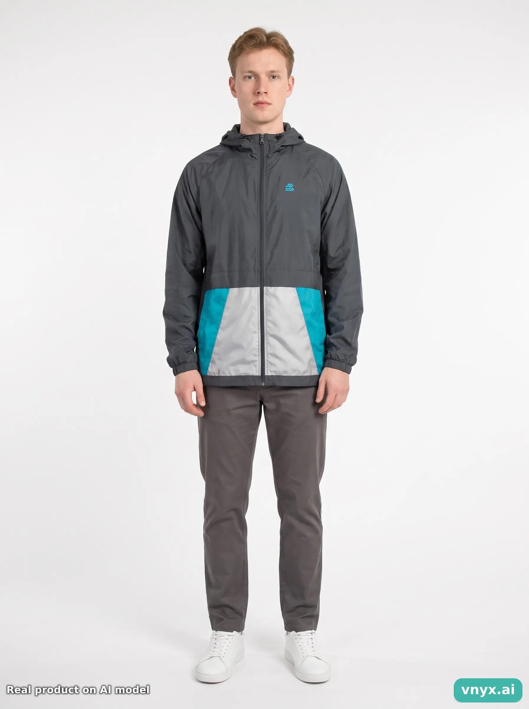 Second Life - Vintage Nike Grey Windbreaker Men M 3/5