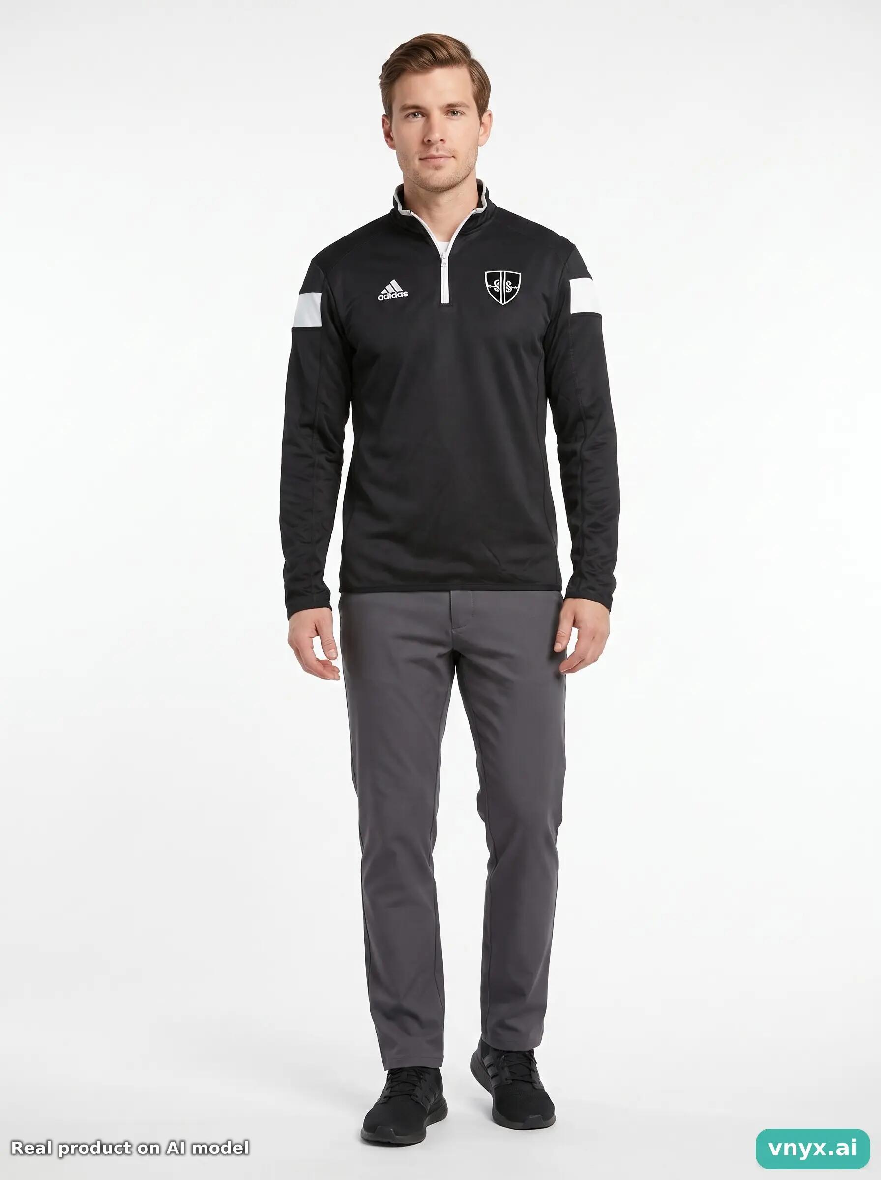Second Life - Athletic Adidas Jacket in Black size XS Sports Jacket 3/5