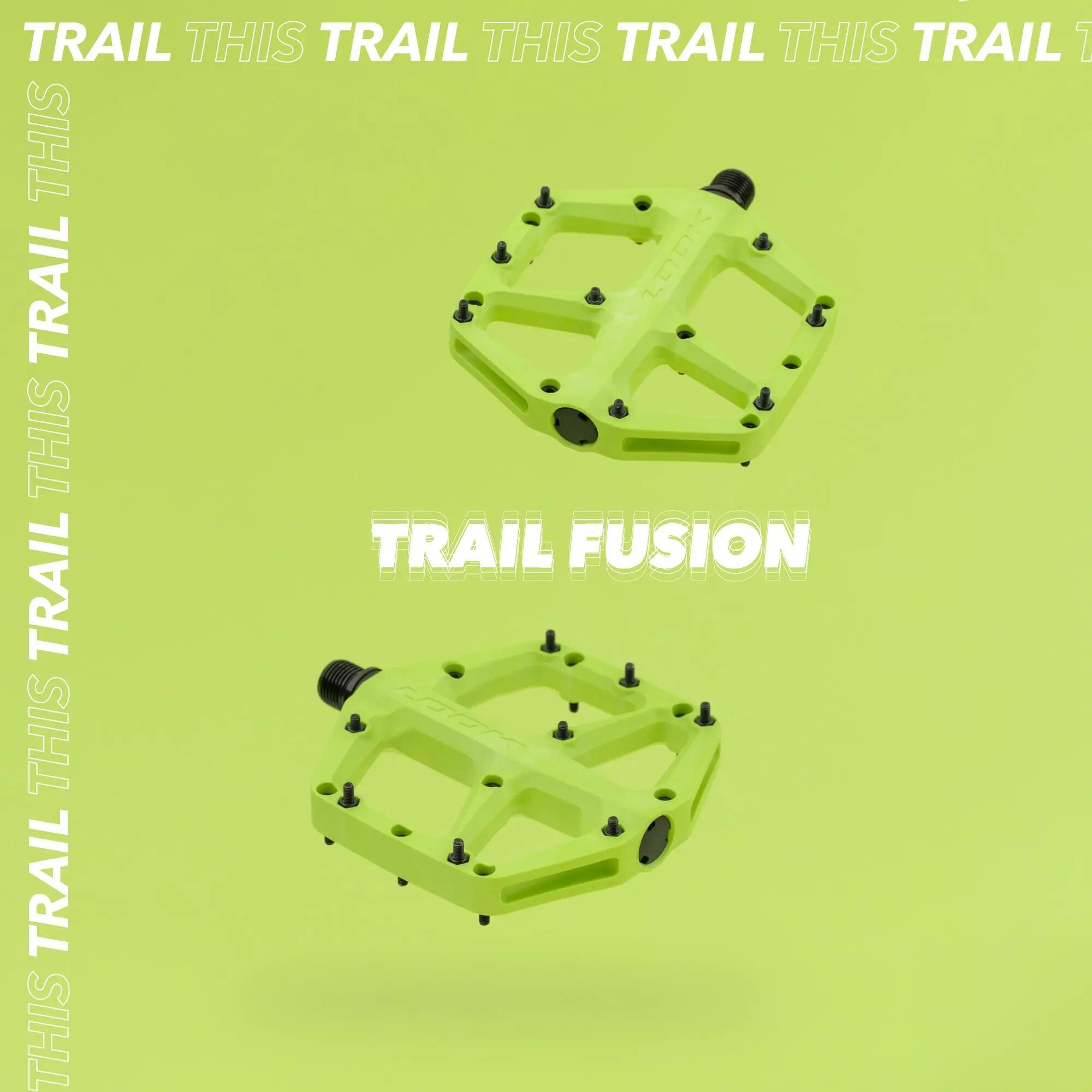 Trail ROC Fusion fietspedalen - lime 4/5